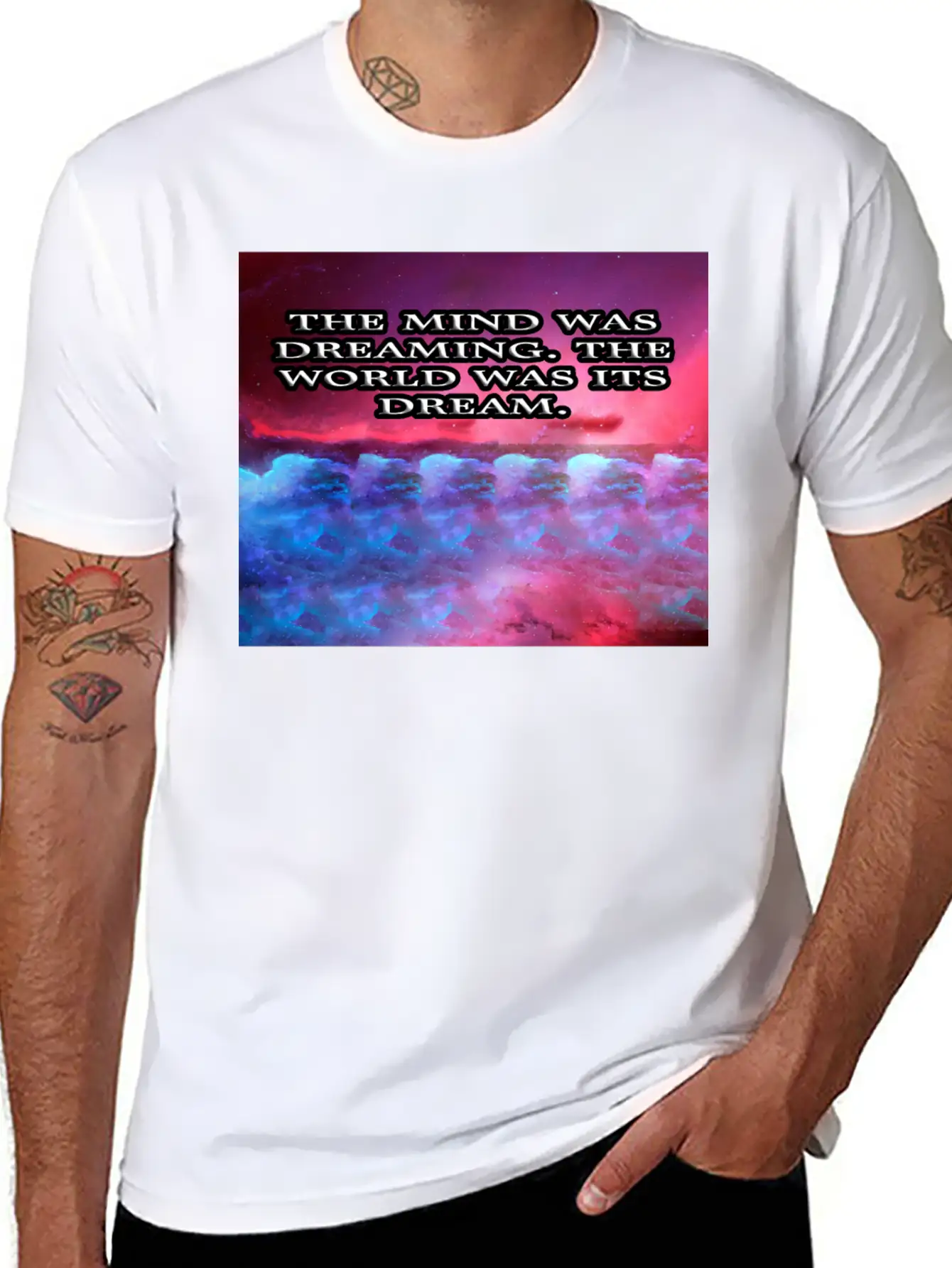 THE MIND WAS DREAMING Modern Fit Casual T-Shirt – Clean And Versatile Design
