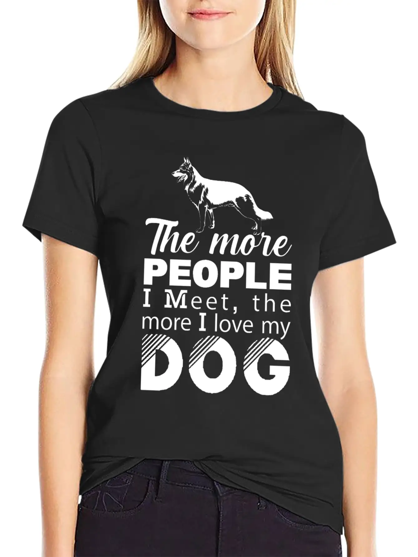The More People I Meet The More I Love My T-Shirt Unisex Casual T-Shirt – Clean Design For Daily Comfort