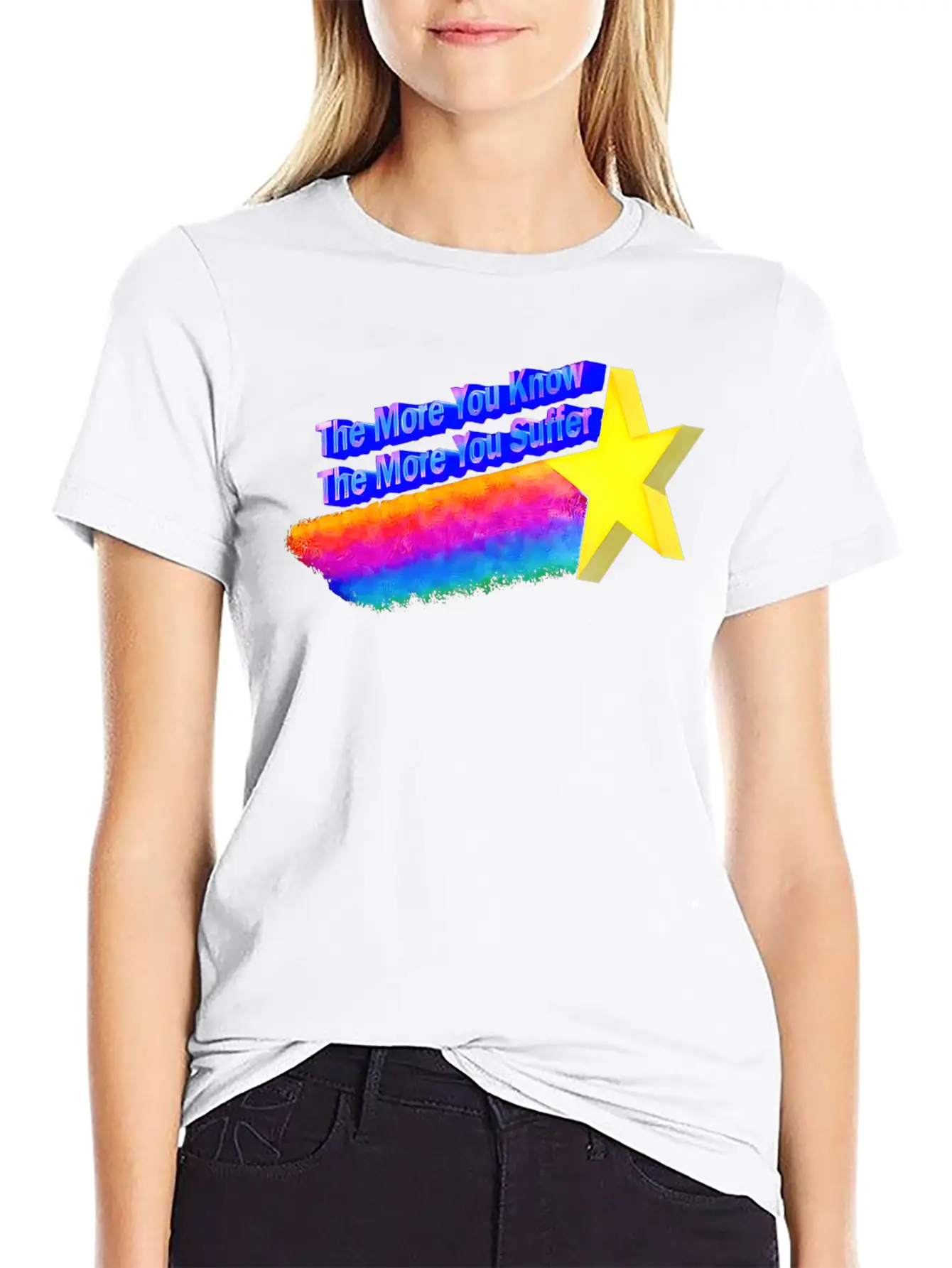 The More You Know The More You Suffer Modern Fit Casual T-Shirt ��� Clean And Versatile Design
