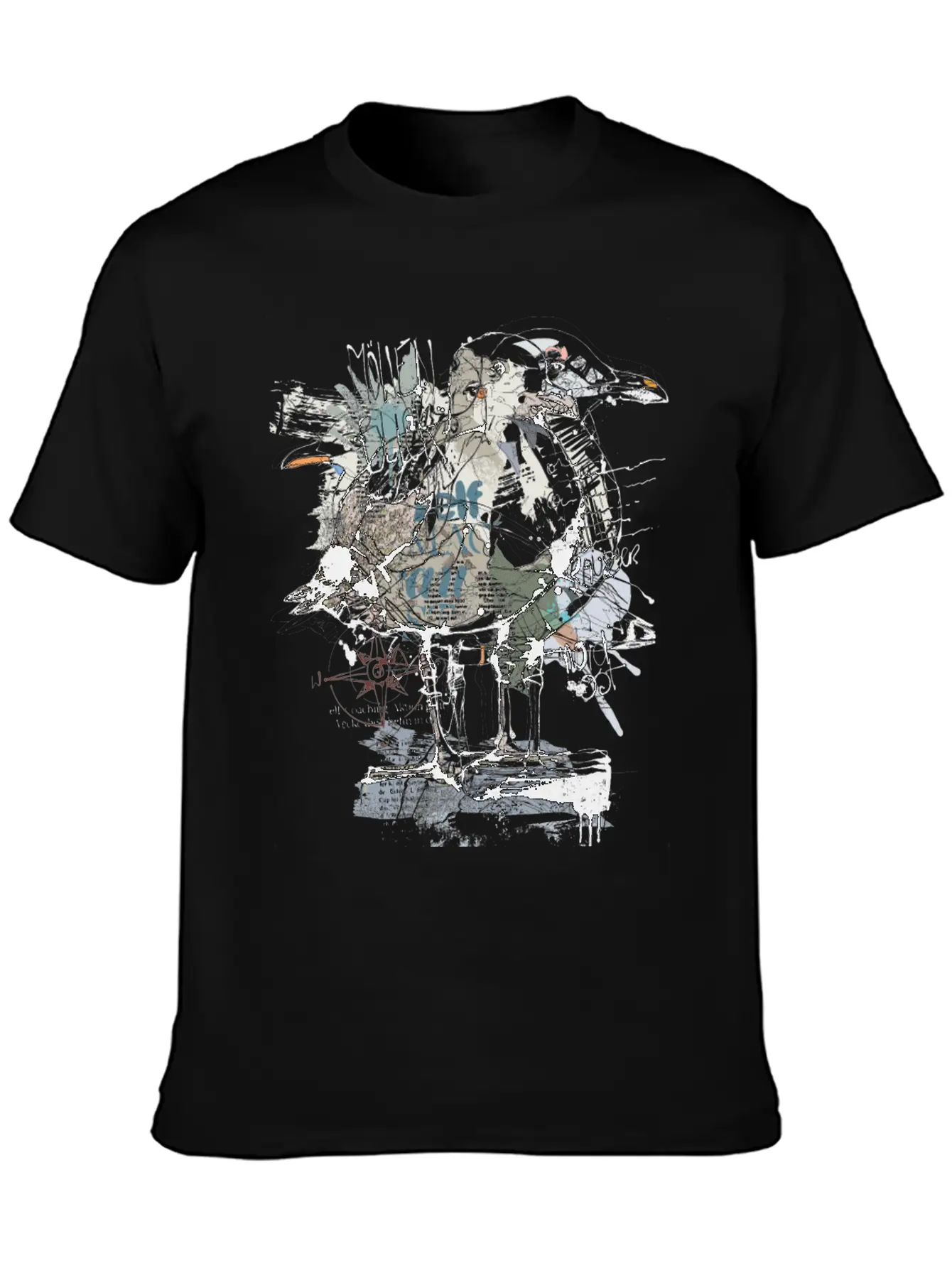 The Nervous Seagull Lightweight Cotton T-Shirt – Daily Comfort Graphic Shirt