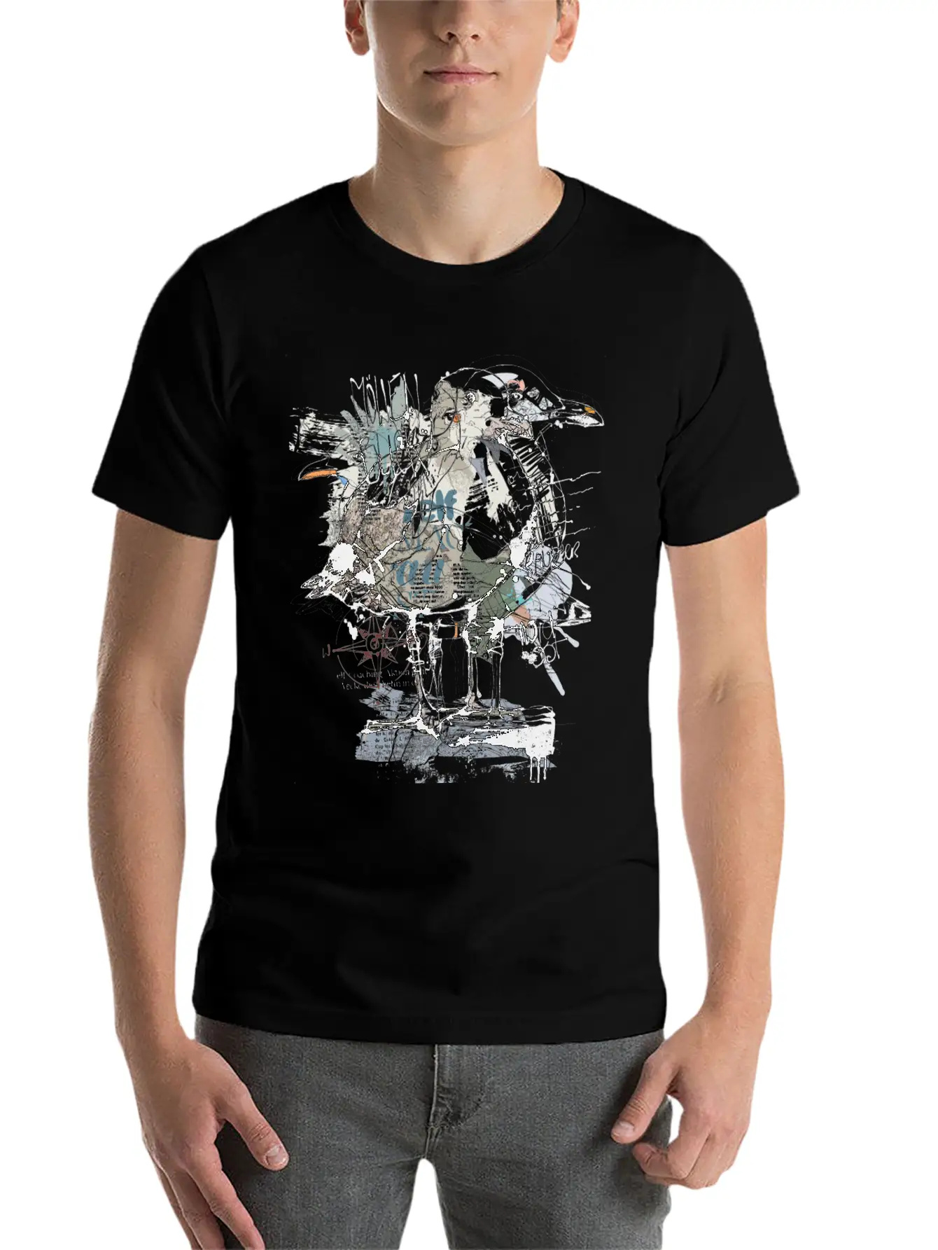 The Nervous Seagull Lightweight Cotton T-Shirt – Daily Comfort Graphic Shirt
