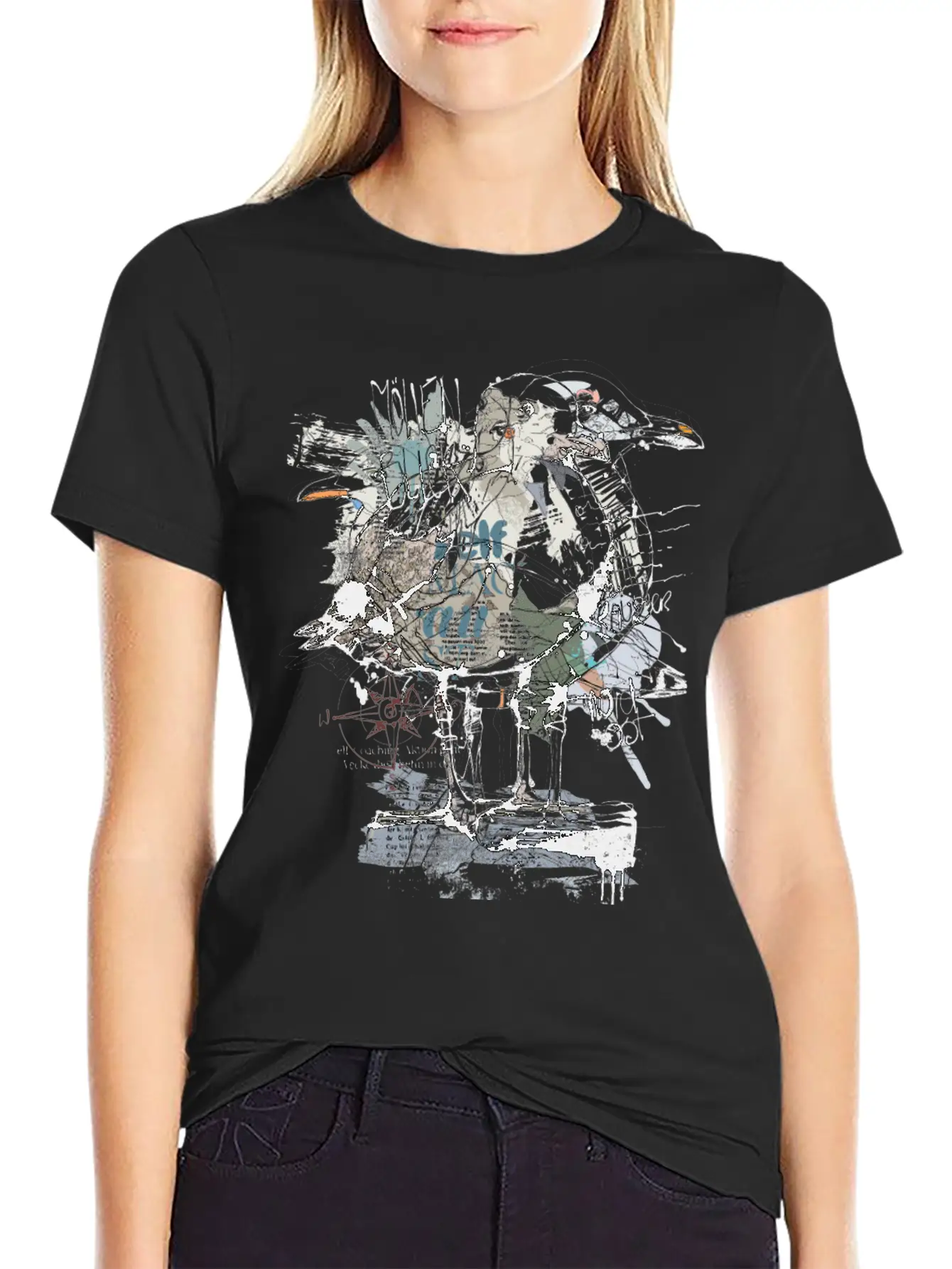 The Nervous Seagull Lightweight Cotton T-Shirt – Daily Comfort Graphic Shirt