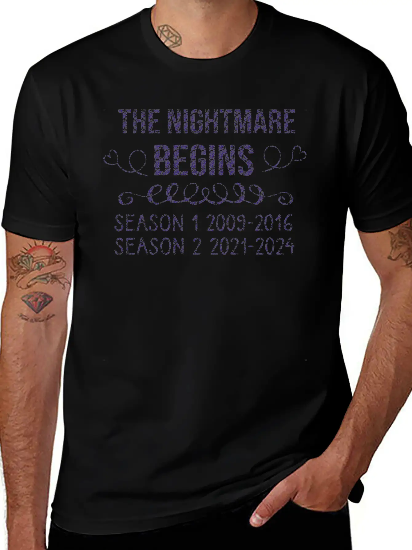 The Nightmare Begins Season 1 2009-2016 Season 2 Modern Fit Casual T-Shirt – Clean And Versatile Design