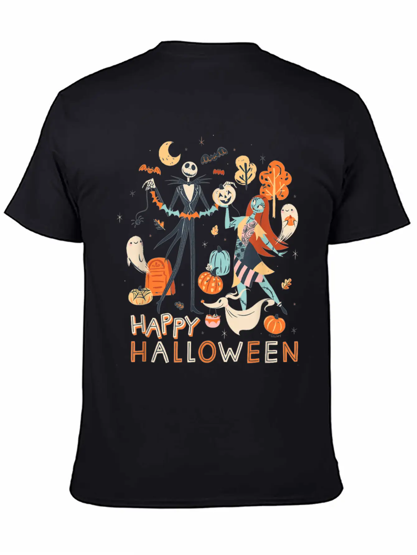 The Nightmare Christmas Jack Sally Halloween Classic Fit Graphic Tee For Daily Comfort – Unisex Cotton Shirt