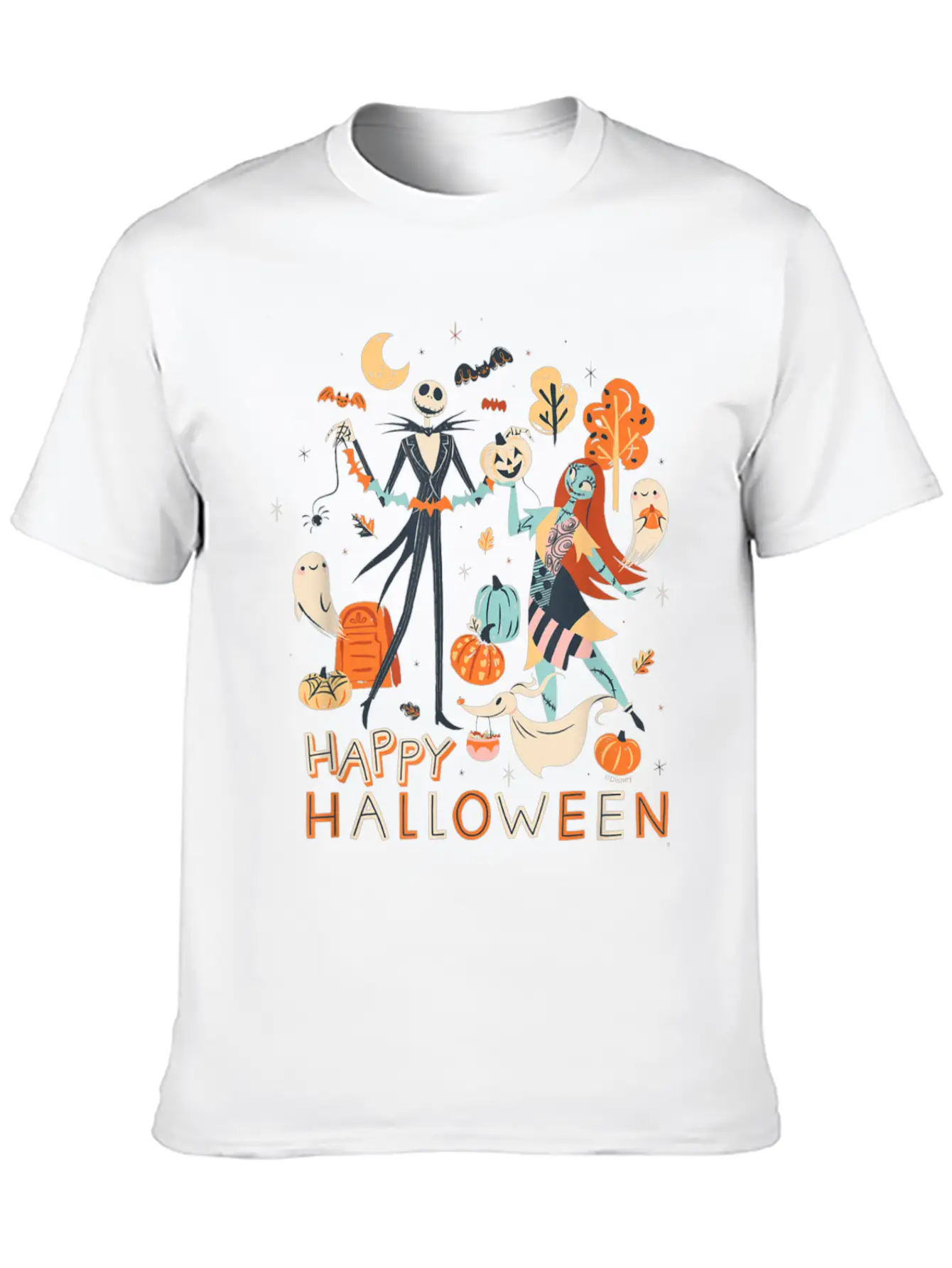 The Nightmare Christmas Jack Sally Halloween Classic Fit Graphic Tee For Daily Comfort – Unisex Cotton Shirt