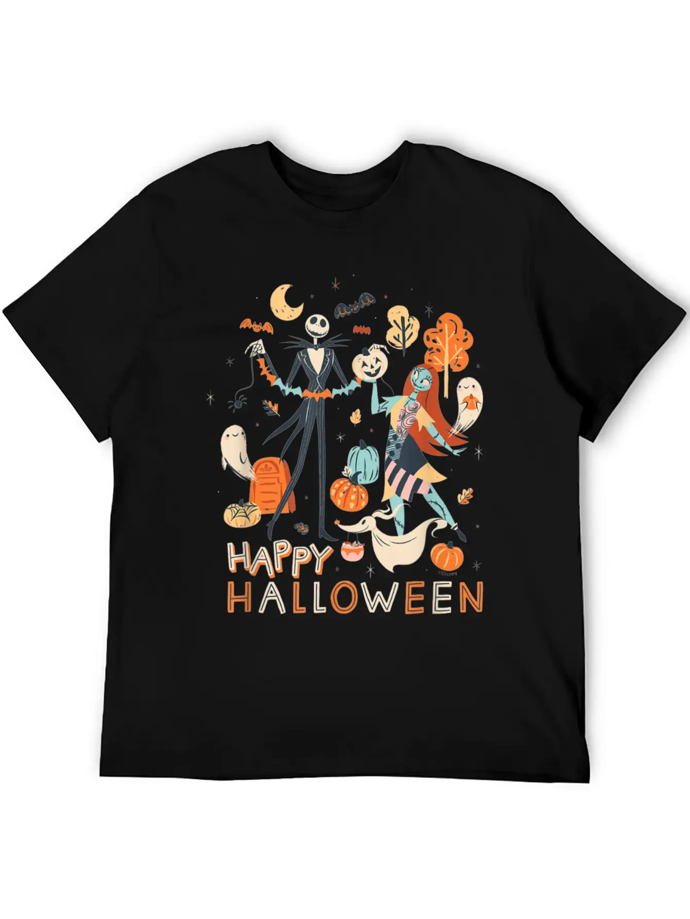 The Nightmare Christmas Jack Sally Halloween Classic Fit Graphic Tee For Daily Comfort – Unisex Cotton Shirt