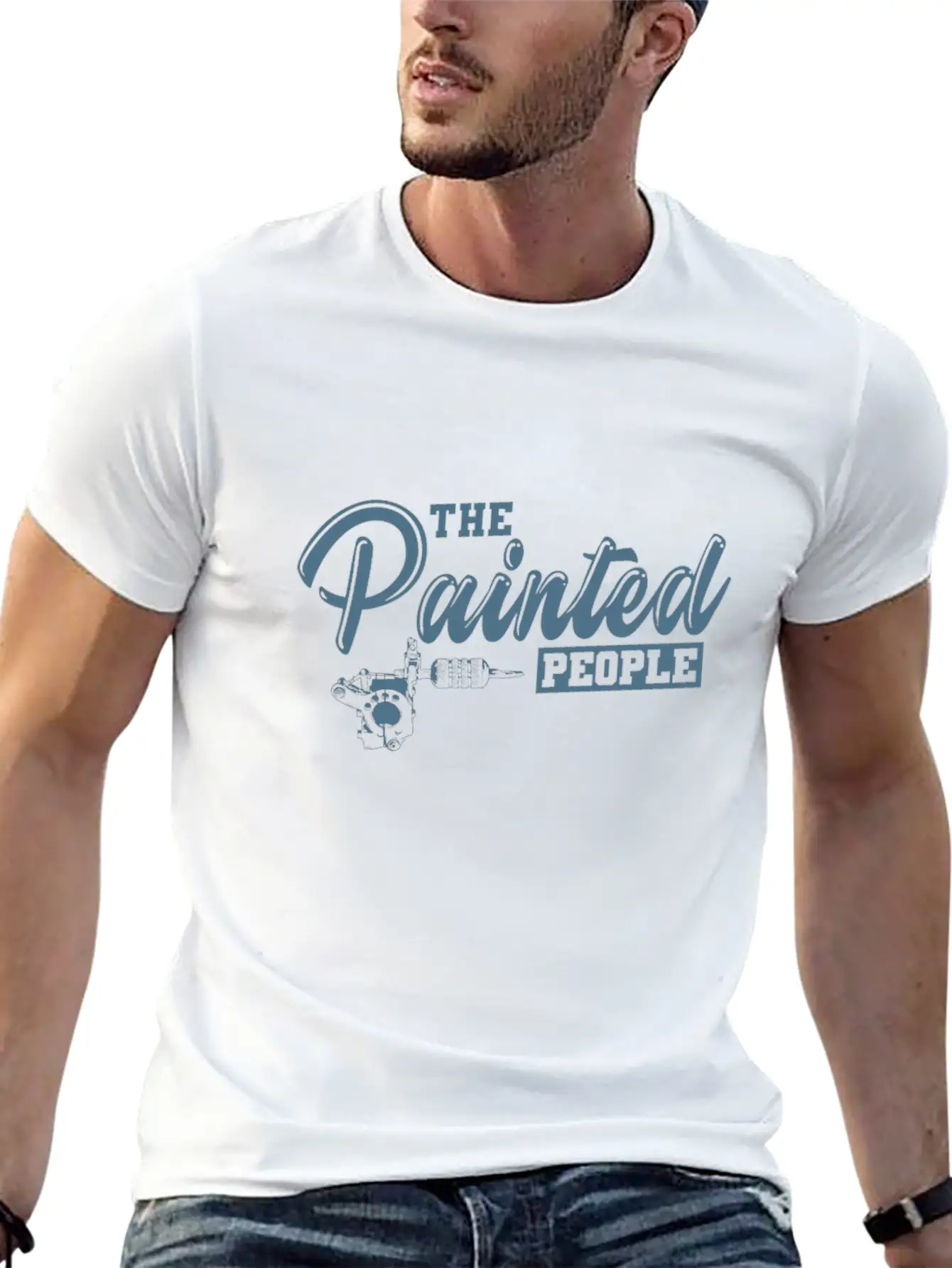 The Painted People Tattoo Color Lightweight Cotton T-Shirt – Daily Comfort Graphic Shirt