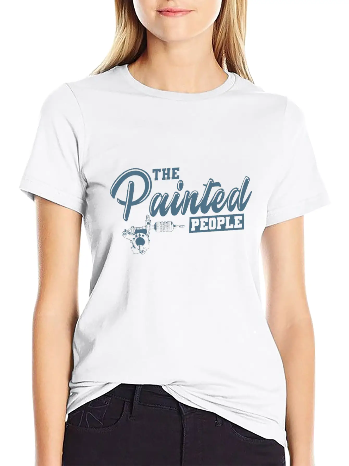 The Painted People Tattoo Color Lightweight Cotton T-Shirt – Daily Comfort Graphic Shirt