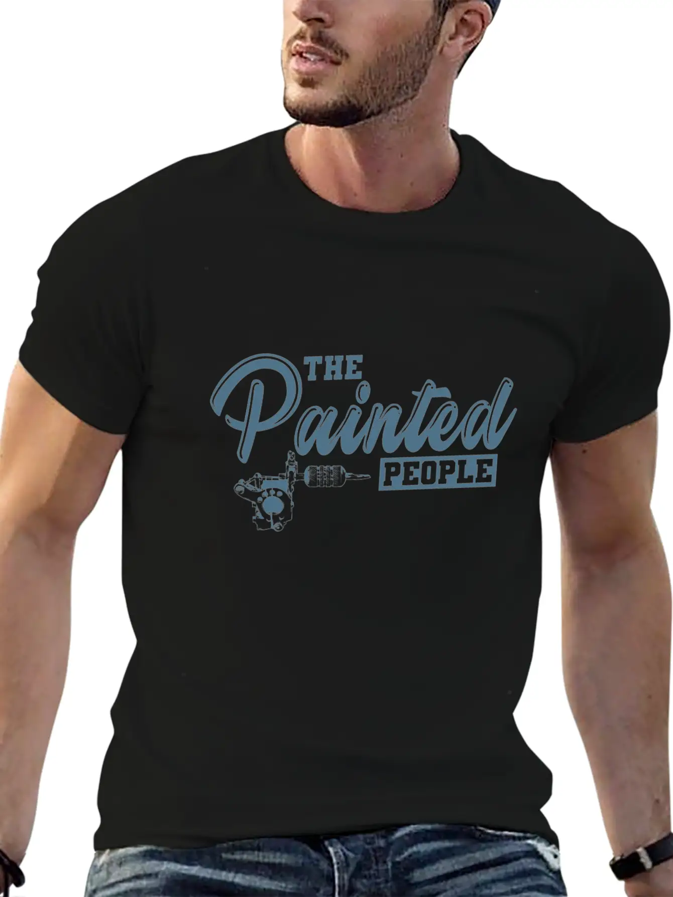 The Painted People Tattoo Color Lightweight Cotton T-Shirt – Daily Comfort Graphic Shirt