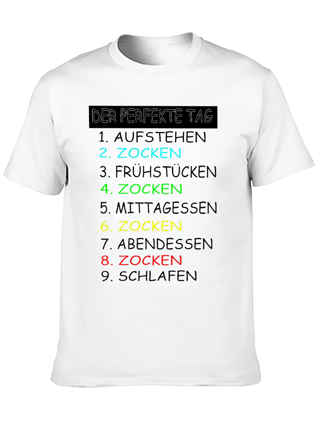 The Perfect Day Of Gaming Gamer Gaming Soft Cotton Short Sleeve Tee – Unisex Wardrobe Staple