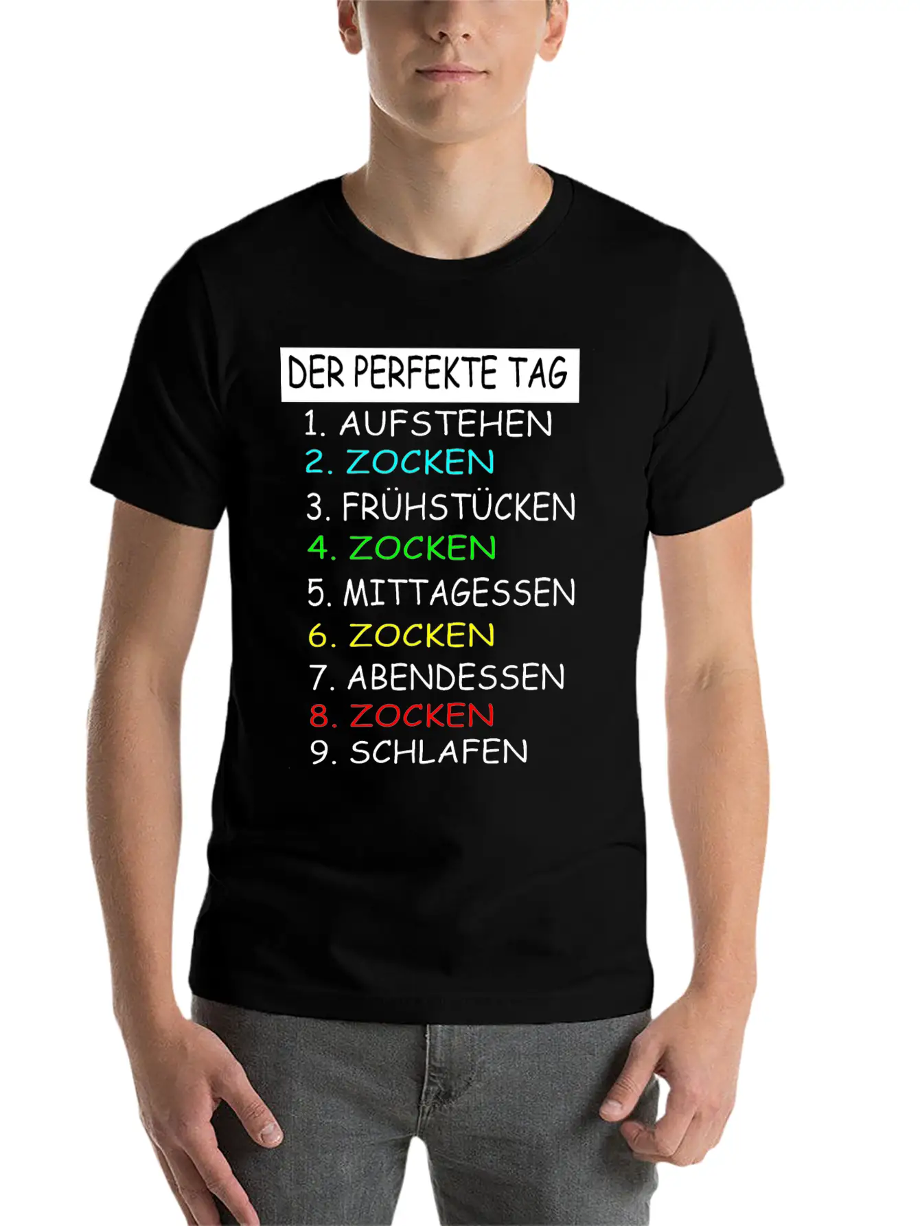 The Perfect Day Of Gaming Gamer Gaming Soft Cotton Short Sleeve Tee – Unisex Wardrobe Staple