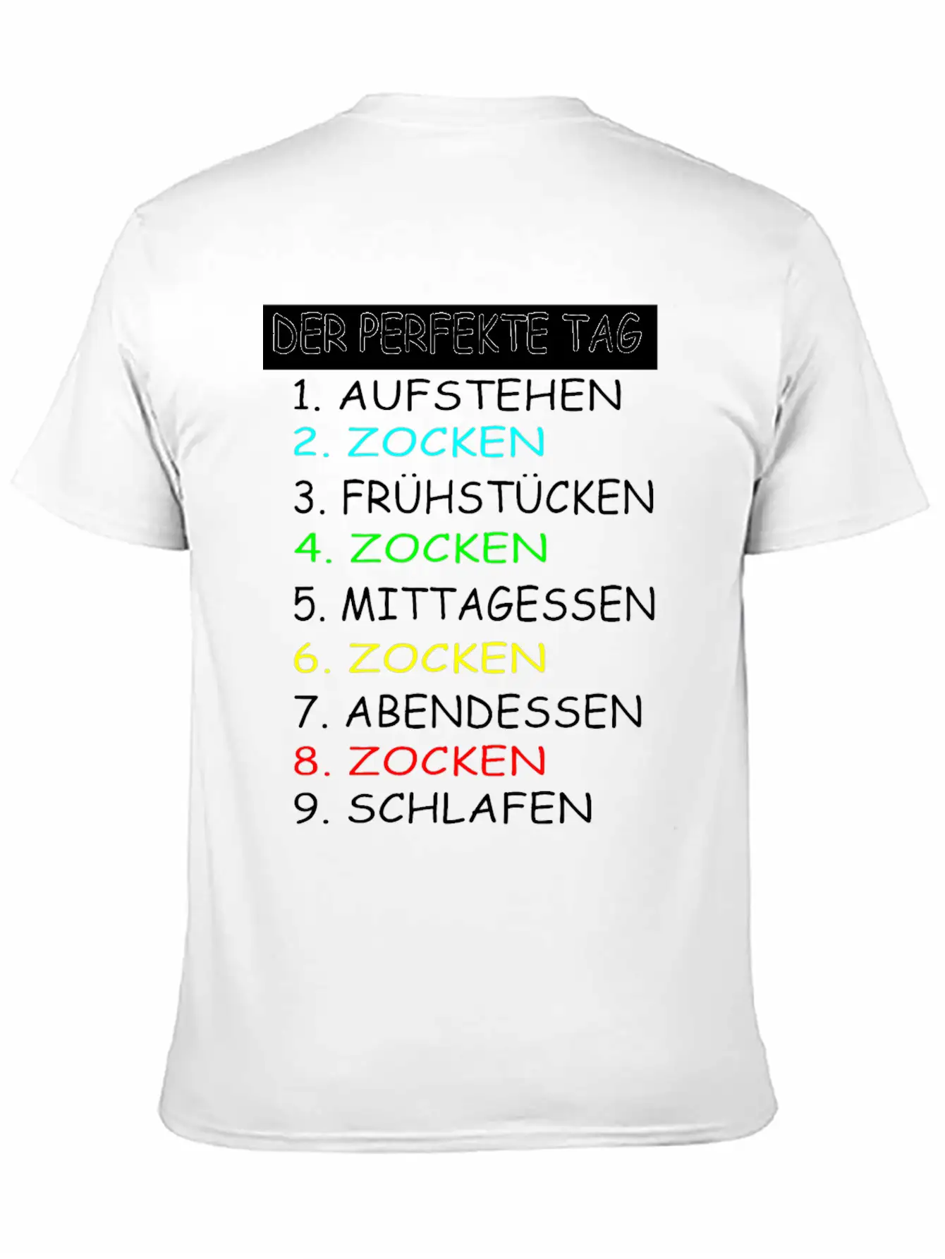 The Perfect Day Of Gaming Gamer Gaming Soft Cotton Short Sleeve Tee – Unisex Wardrobe Staple