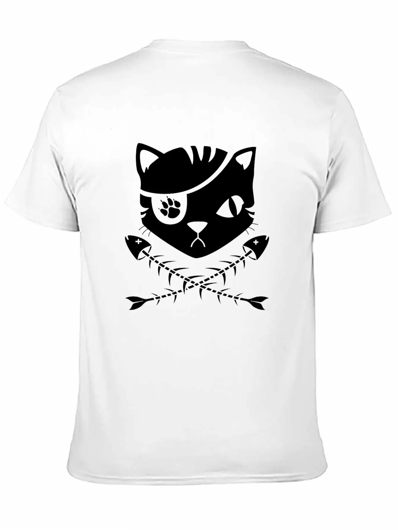 The Pirate Flag Cat Modern Fit Casual T-Shirt – Clean And Versatile Design