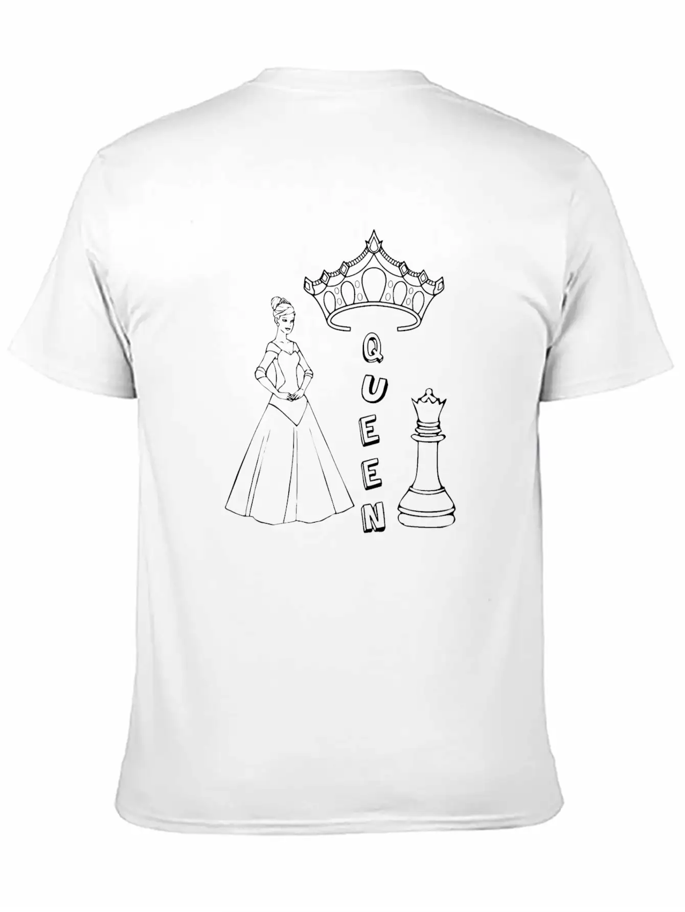 The Queen Character In Chess Unisex Casual T-Shirt – Clean Design For Daily Comfort