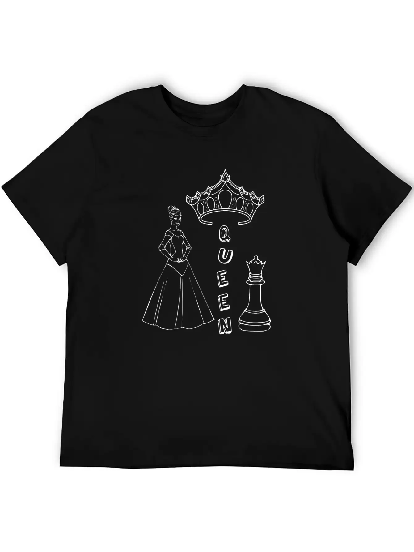 The Queen Character In Chess Unisex Casual T-Shirt – Clean Design For Daily Comfort