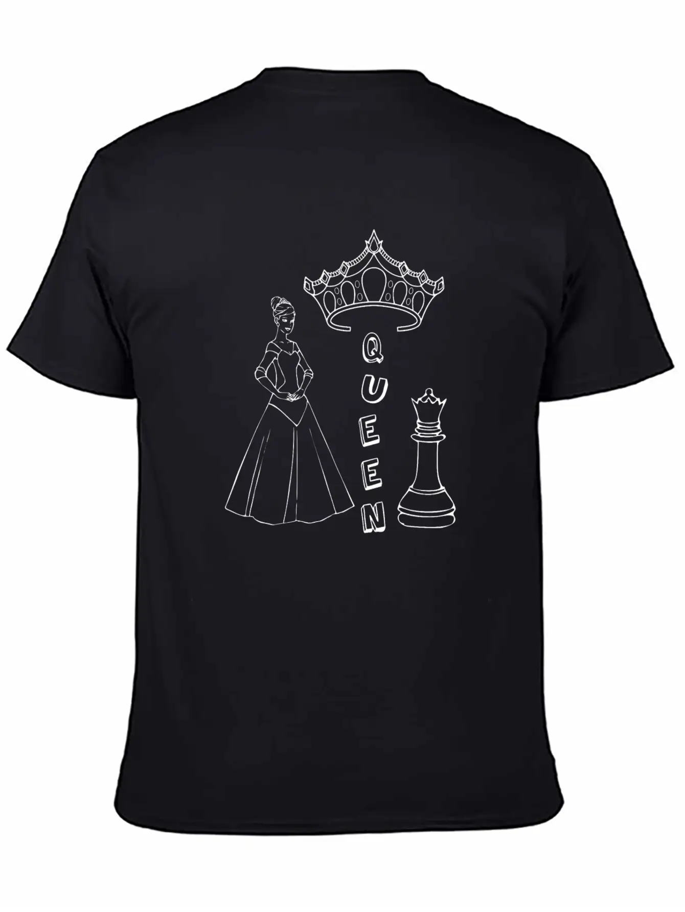 The Queen Character In Chess Unisex Casual T-Shirt – Clean Design For Daily Comfort