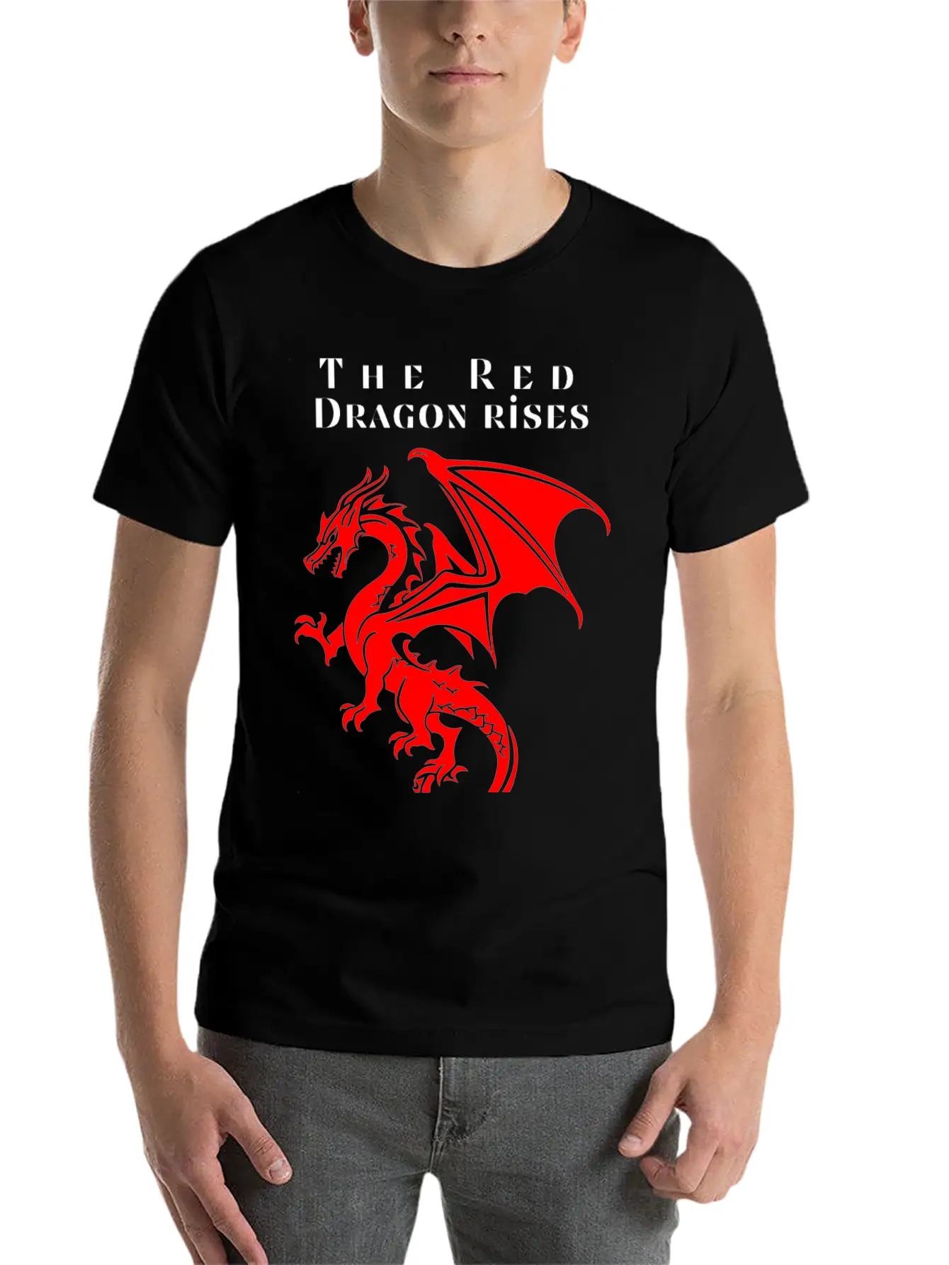 The Red Dragon Rises Essential Cotton Tee For Daily Outfits – Unisex Style