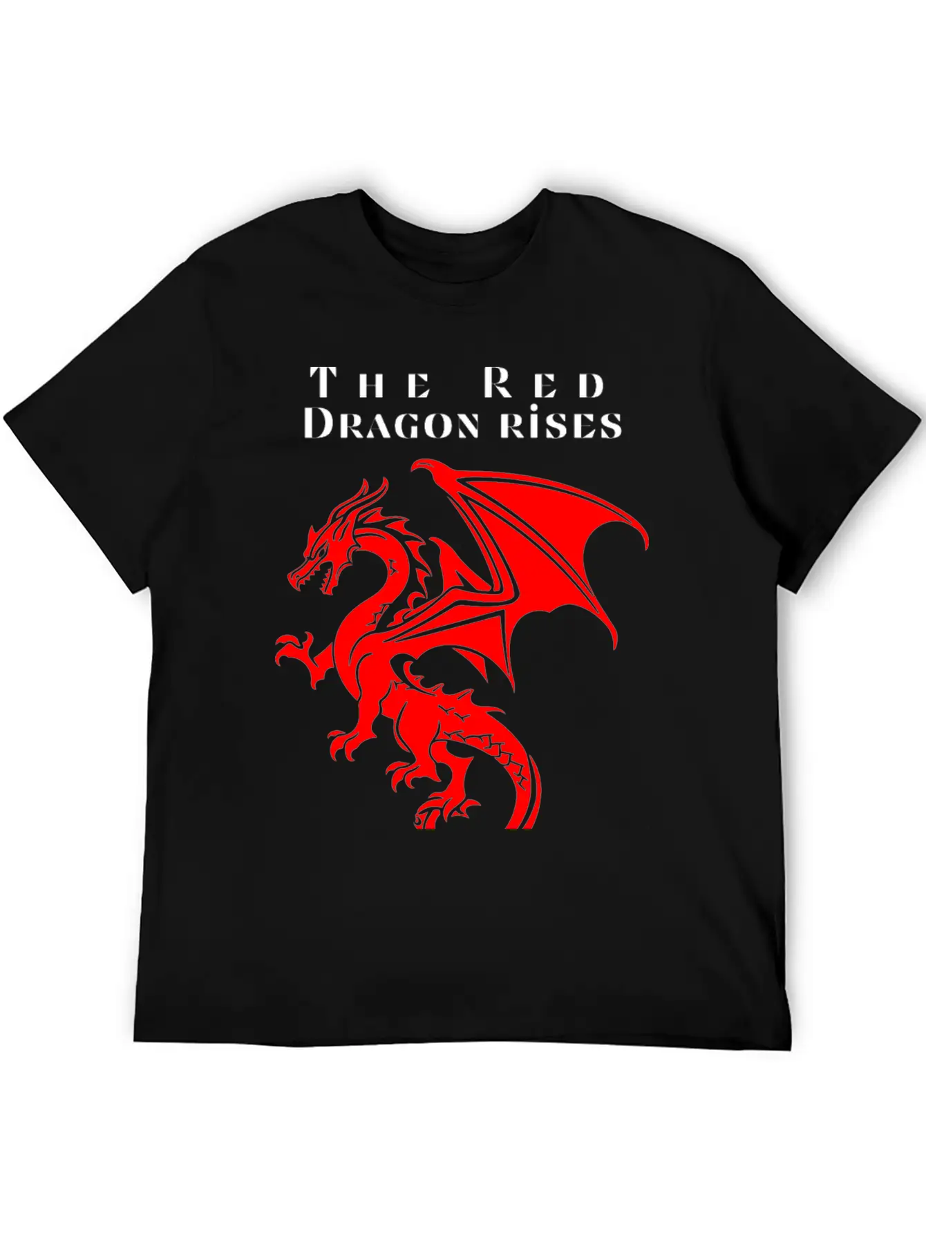 The Red Dragon Rises Essential Cotton Tee For Daily Outfits – Unisex Style