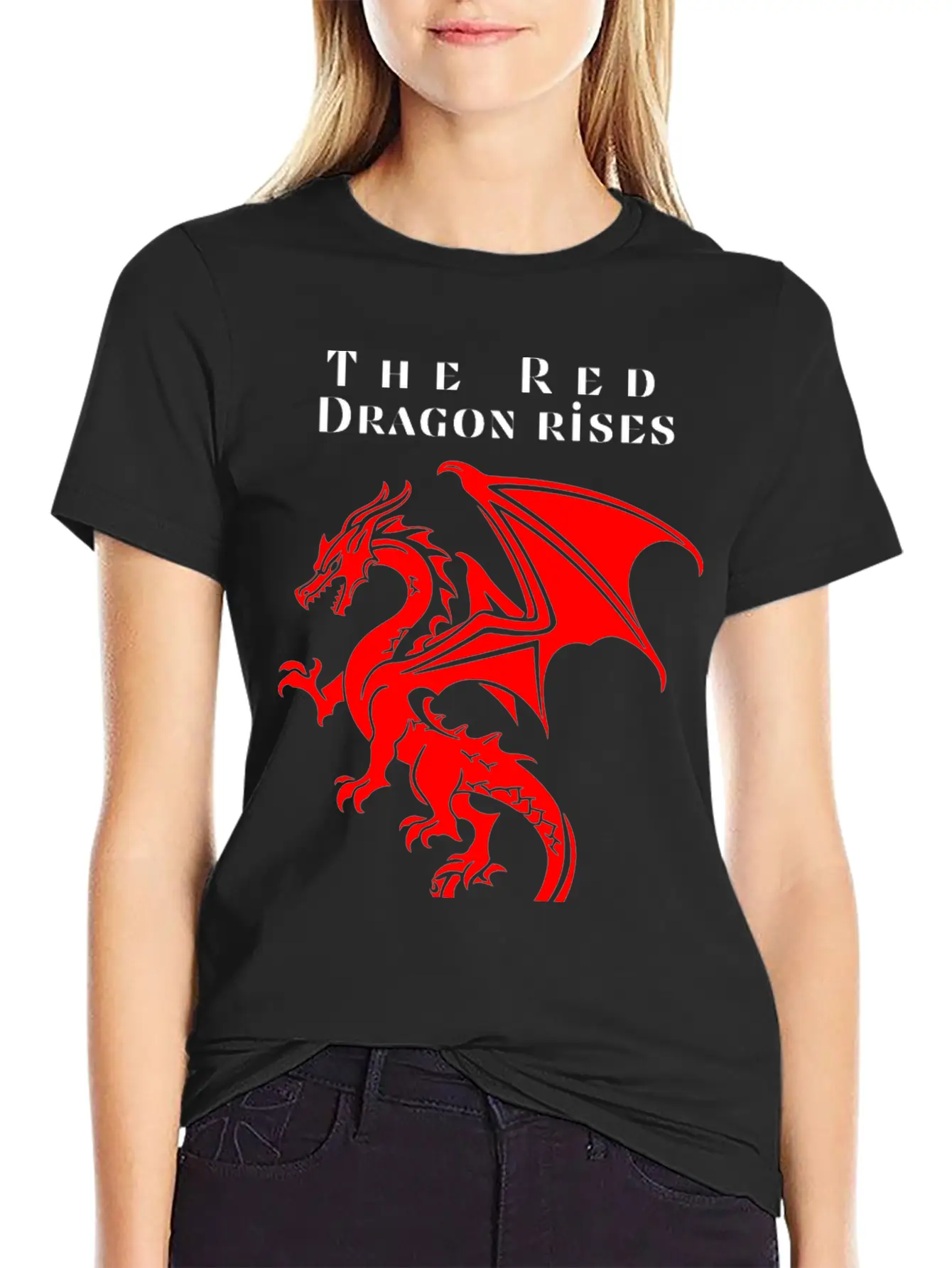 The Red Dragon Rises Essential Cotton Tee For Daily Outfits – Unisex Style