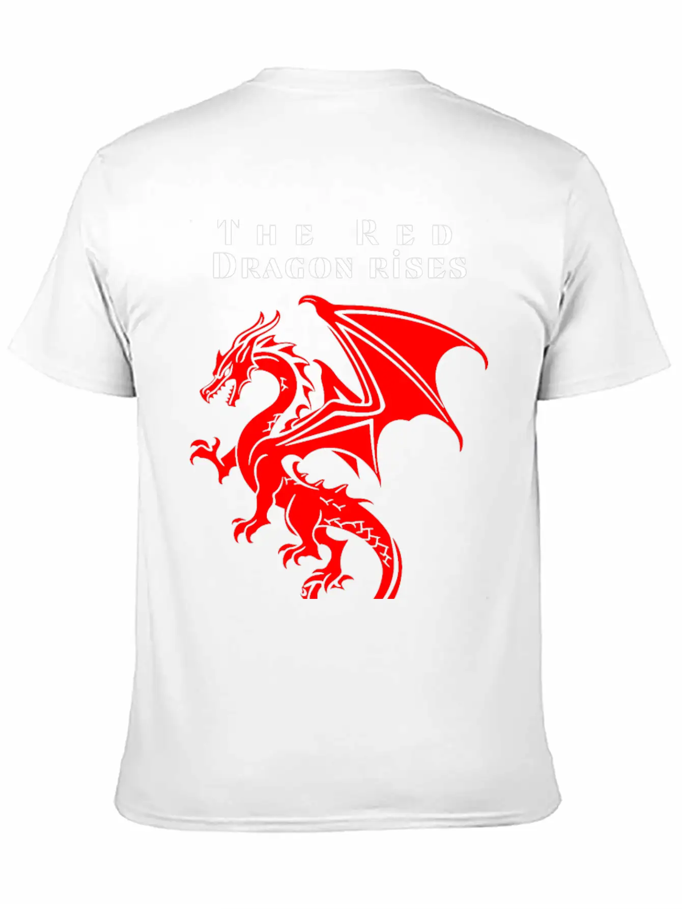 The Red Dragon Rises Essential Cotton Tee For Daily Outfits – Unisex Style