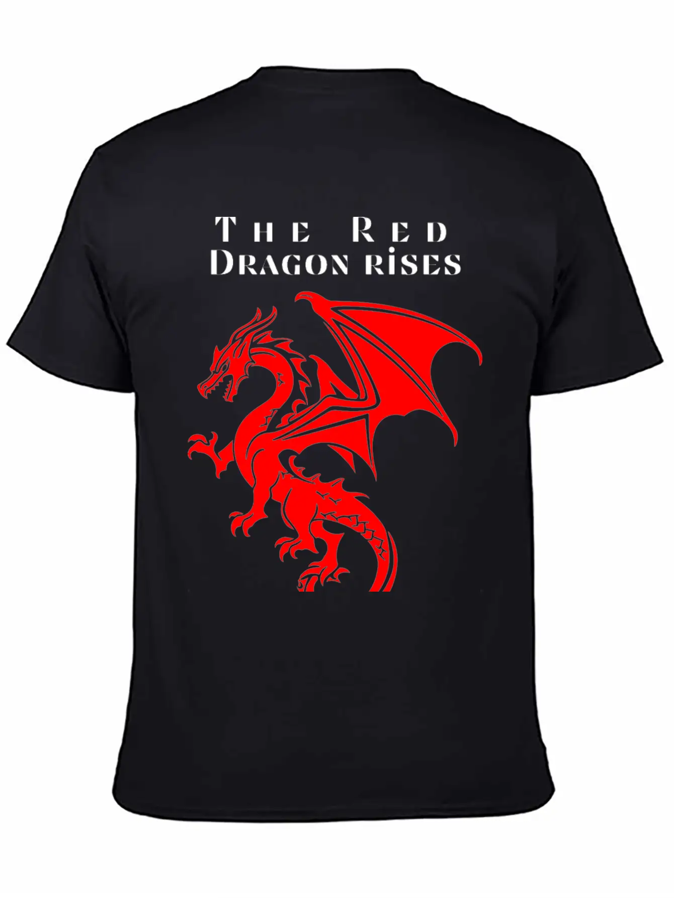 The Red Dragon Rises Essential Cotton Tee For Daily Outfits – Unisex Style