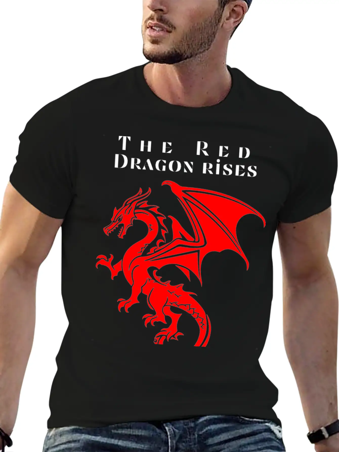 The Red Dragon Rises Essential Cotton Tee For Daily Outfits – Unisex Style