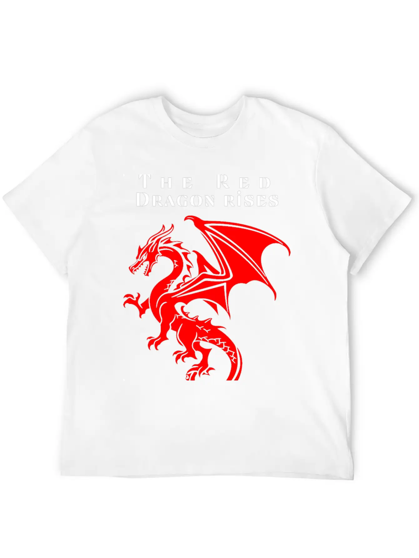 The Red Dragon Rises Essential Cotton Tee For Daily Outfits – Unisex Style