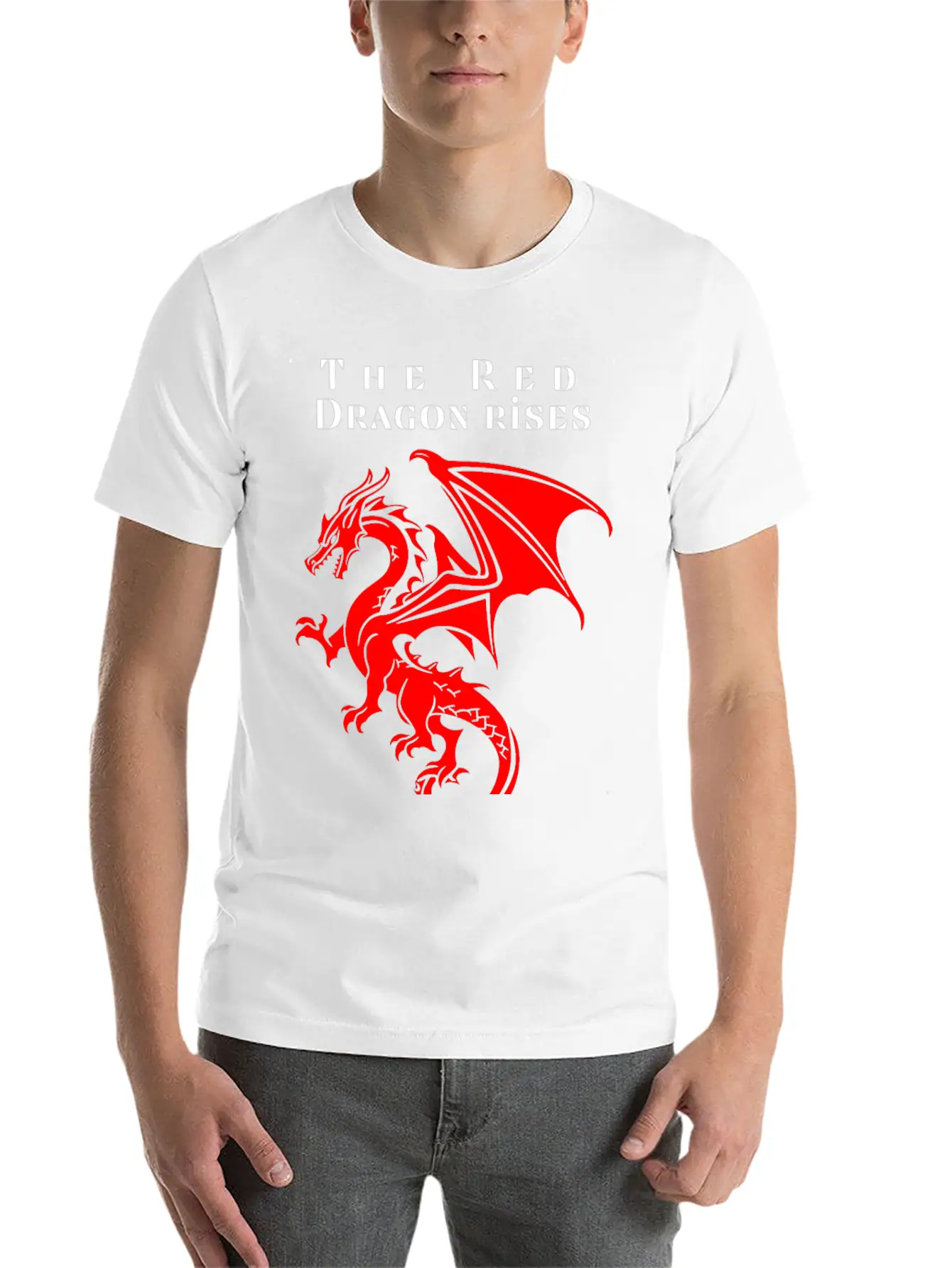 The Red Dragon Rises Essential Cotton Tee For Daily Outfits – Unisex Style