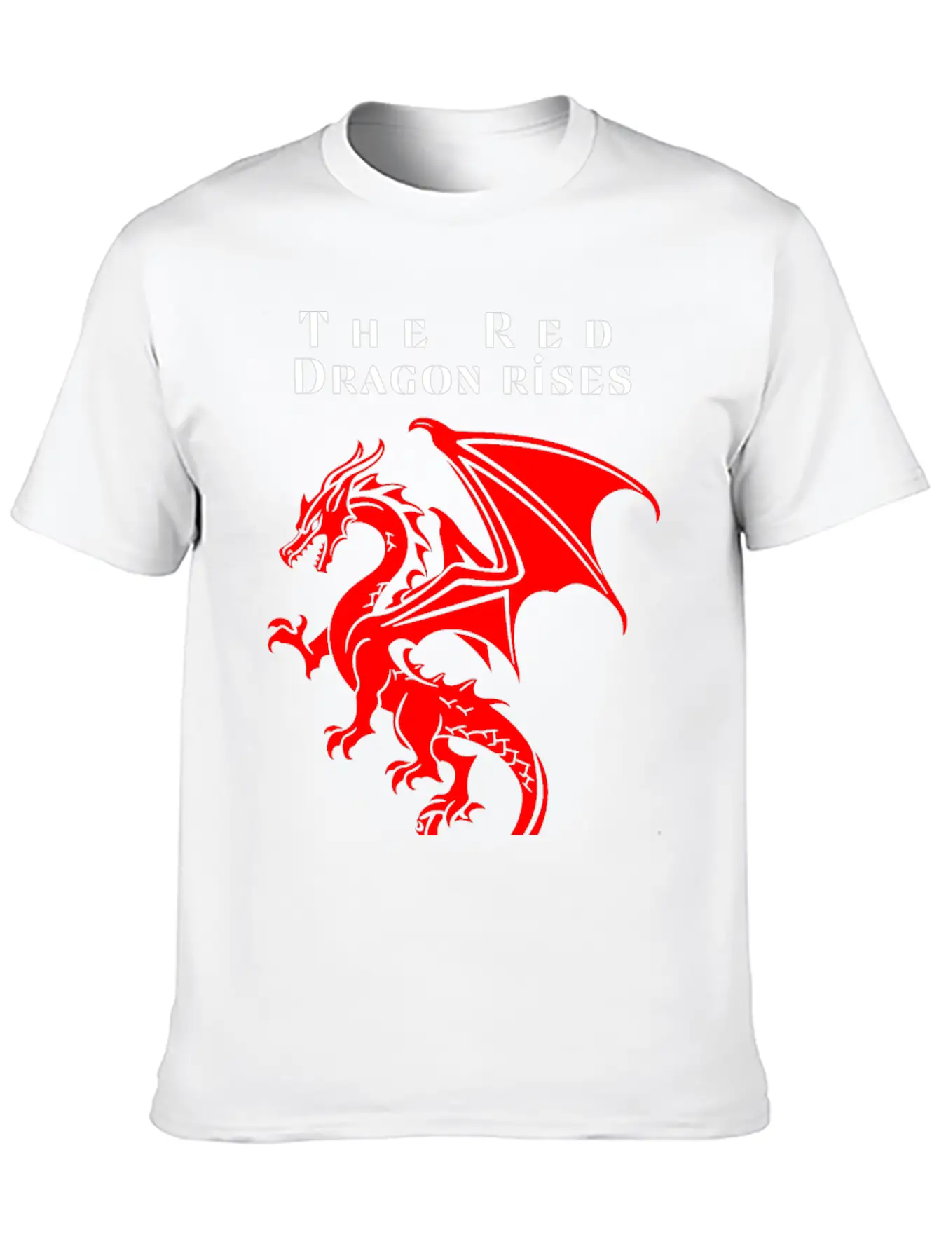 The Red Dragon Rises Essential Cotton Tee For Daily Outfits – Unisex Style
