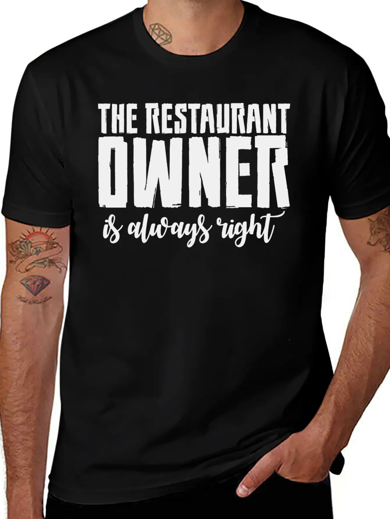 The Restaurant Owner Is Always Right 2 Essential Cotton Tee For Daily Outfits – Unisex Style