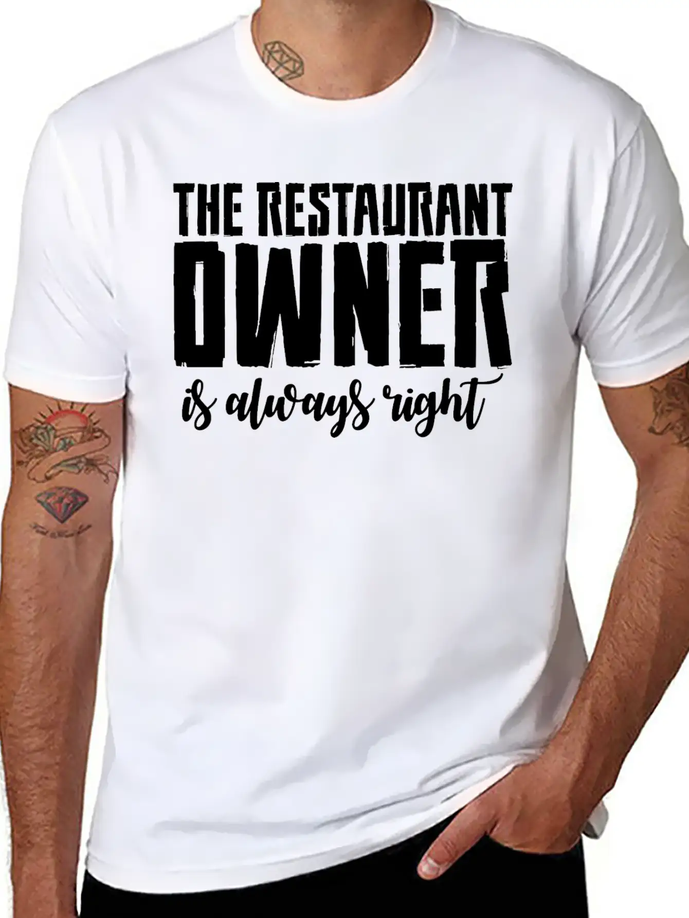 The Restaurant Owner Is Always Right 2 Essential Cotton Tee For Daily Outfits – Unisex Style