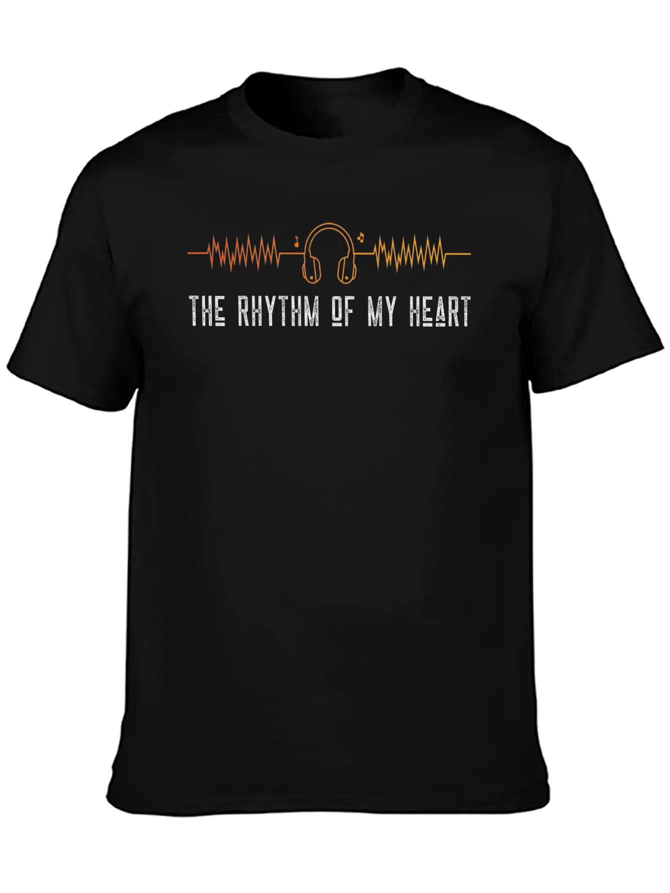 The Rhythm Of My Heart Lightweight Cotton T-Shirt – Daily Comfort Graphic Shirt