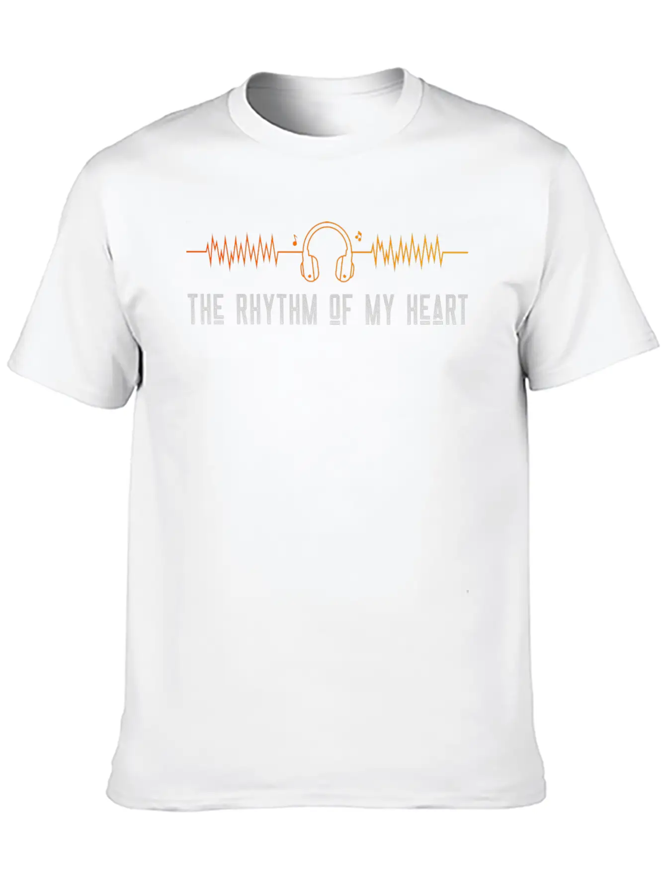 The Rhythm Of My Heart Lightweight Cotton T-Shirt – Daily Comfort Graphic Shirt