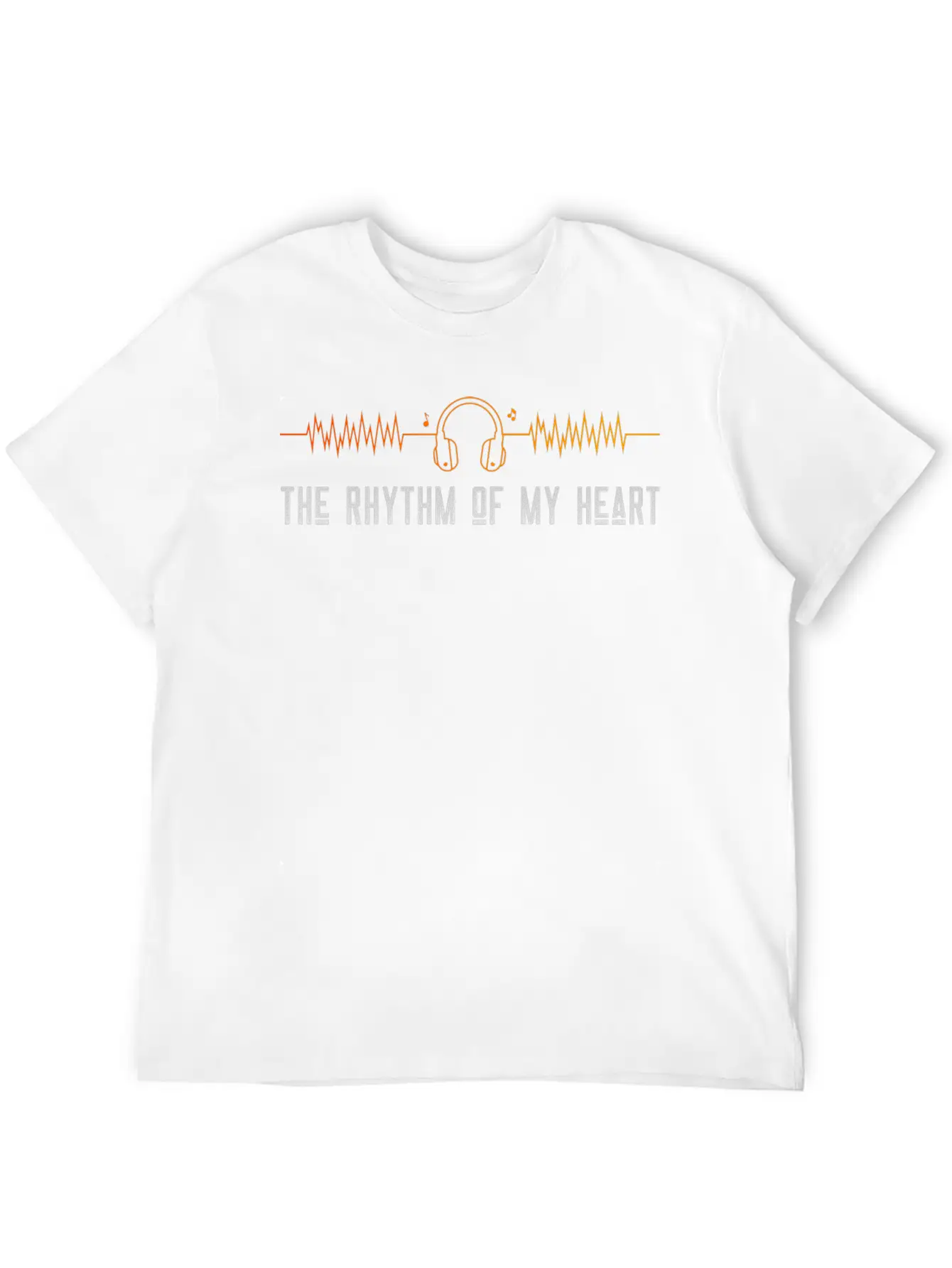 The Rhythm Of My Heart Lightweight Cotton T-Shirt – Daily Comfort Graphic Shirt
