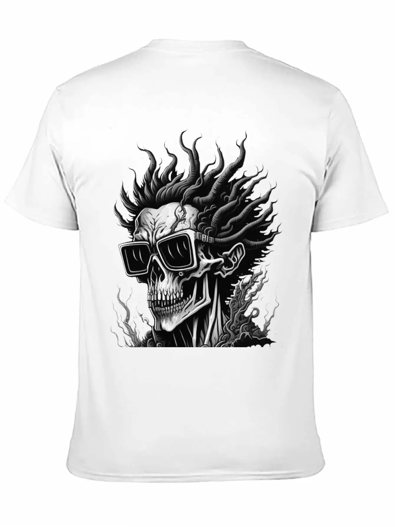 The Rockstar Skull Unisex Casual T-Shirt – Clean Design For Daily Comfort