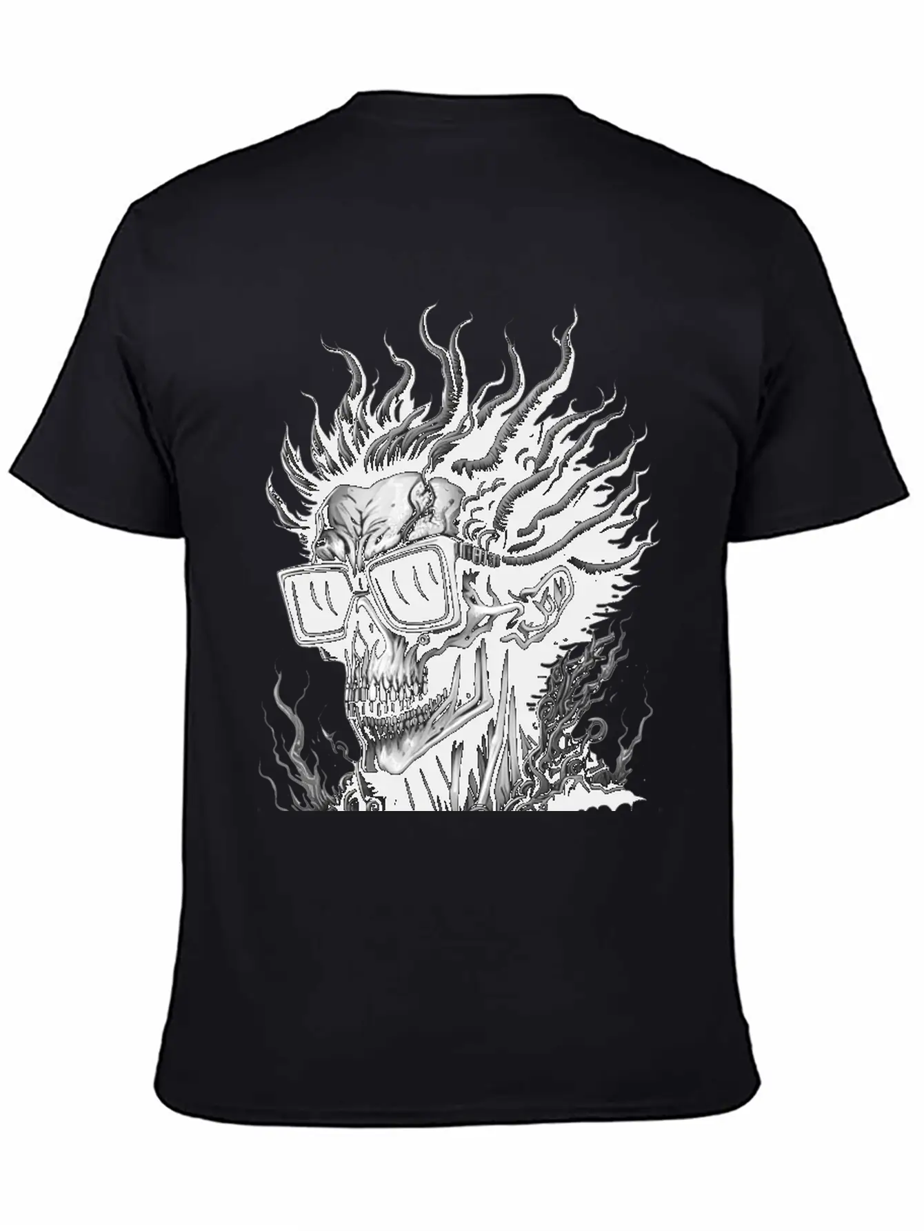 The Rockstar Skull Unisex Casual T-Shirt – Clean Design For Daily Comfort