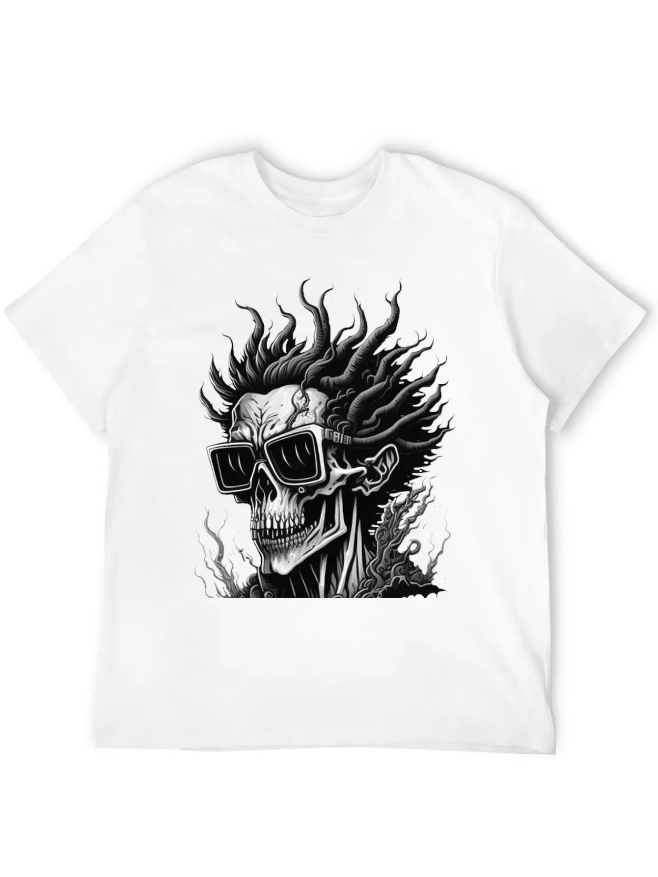 The Rockstar Skull Unisex Casual T-Shirt – Clean Design For Daily Comfort
