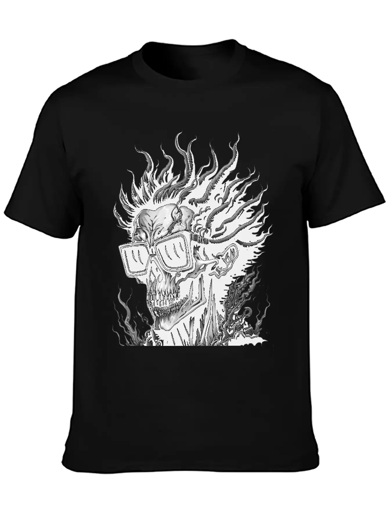 The Rockstar Skull Unisex Casual T-Shirt – Clean Design For Daily Comfort