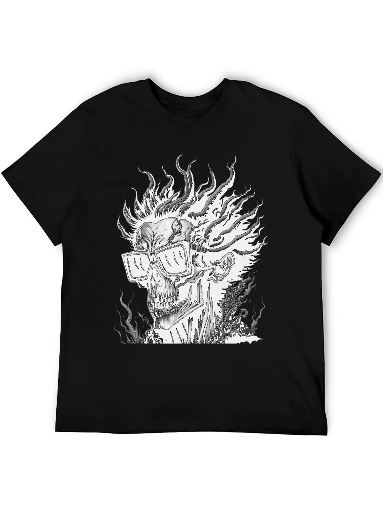 The Rockstar Skull Unisex Casual T-Shirt – Clean Design For Daily Comfort