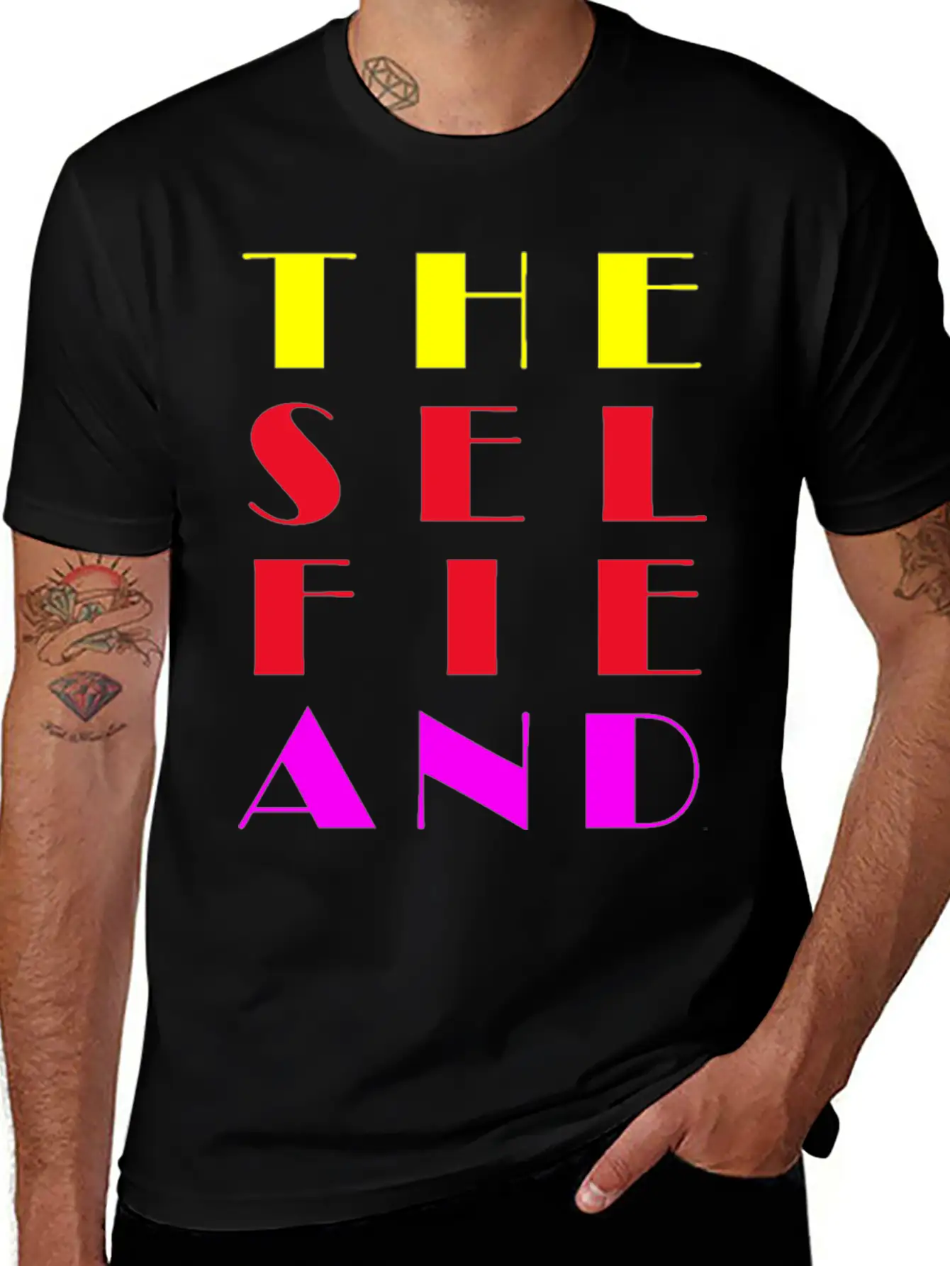 The Selfie And Myself. Unisex Casual T-Shirt – Clean Design For Daily Comfort