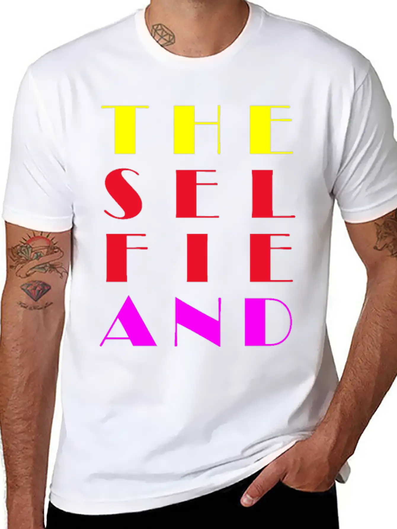 The Selfie And Myself. Unisex Casual T-Shirt – Clean Design For Daily Comfort