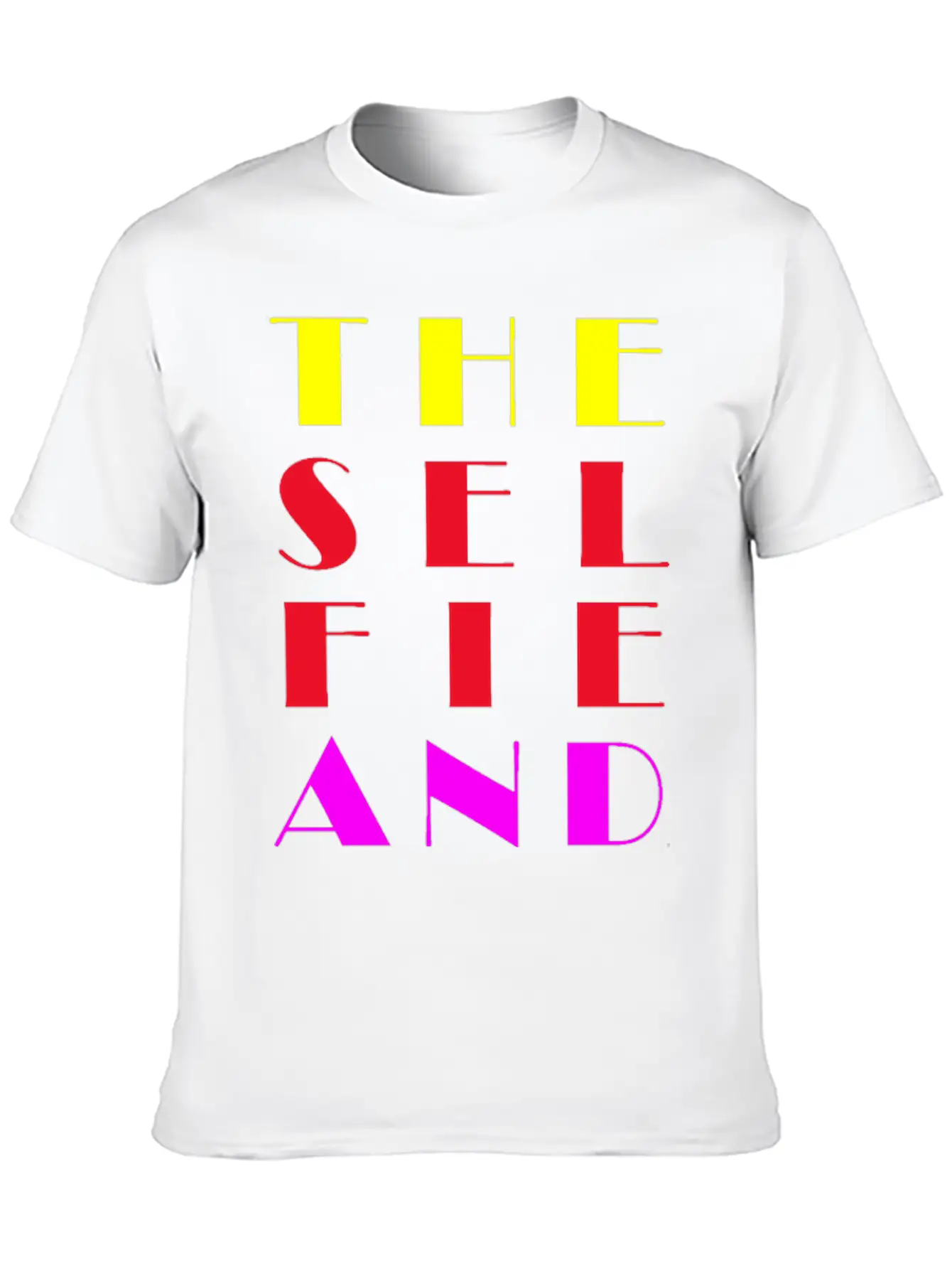 The Selfie And Myself. Unisex Casual T-Shirt – Clean Design For Daily Comfort
