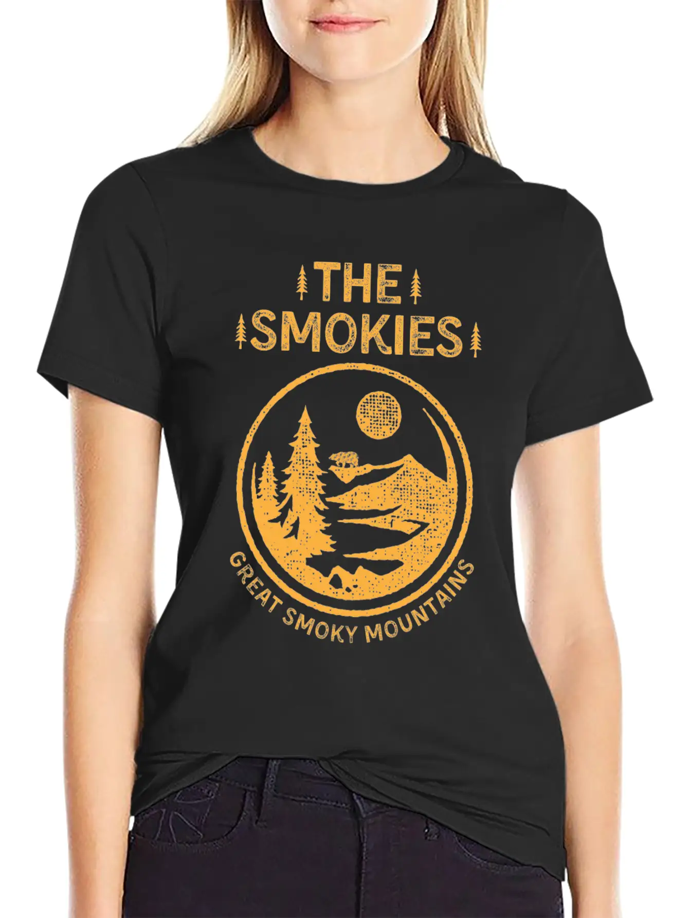 The Smokies Great Smoky Mountains National Park Unisex Casual T-Shirt ��� Clean Design For Daily Comfort