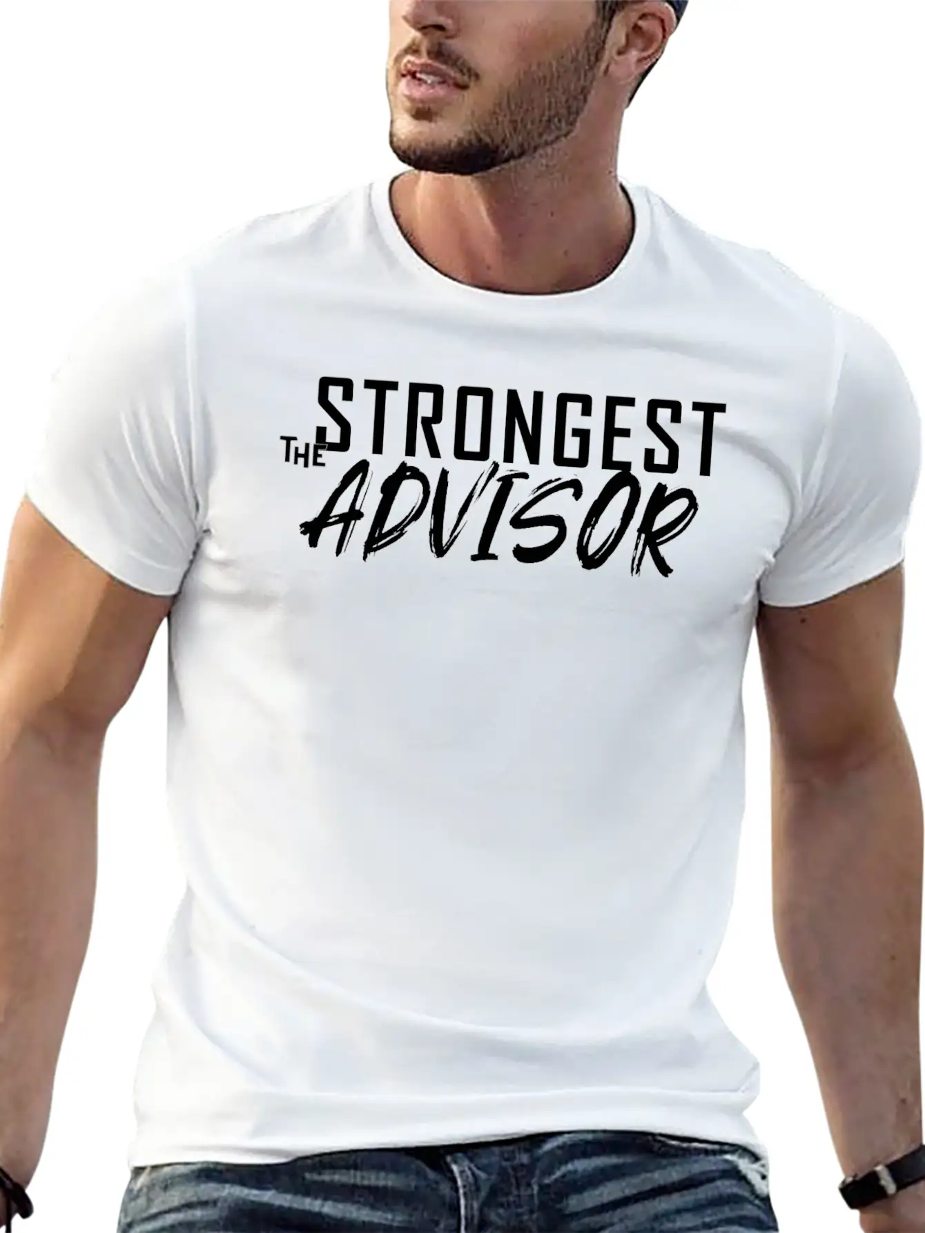 The Strongest Advisor. Unisex Casual T-Shirt – Clean Design For Daily Comfort
