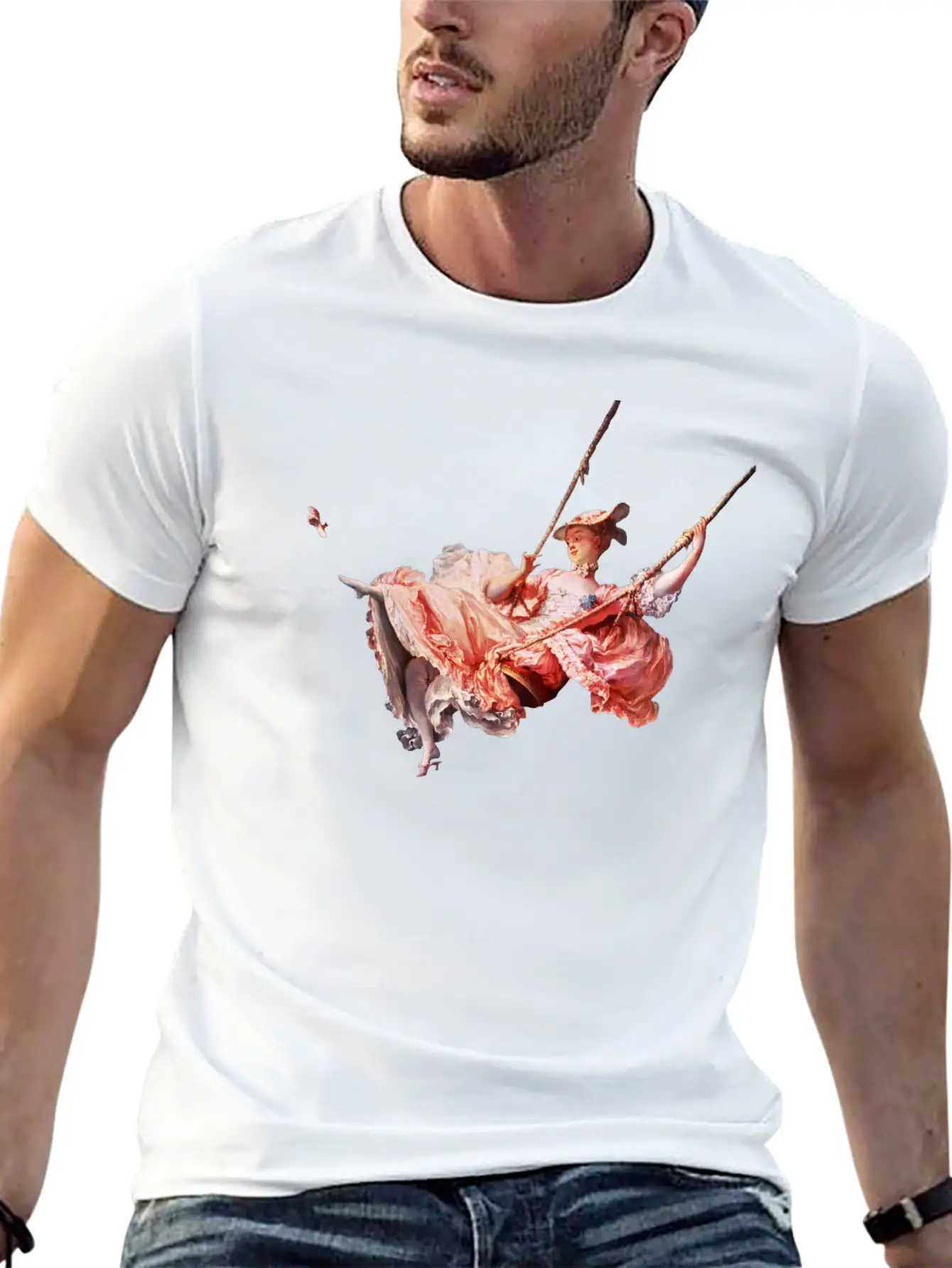 The Swing, Fragonard Soft Cotton Short Sleeve Tee – Unisex Wardrobe Staple