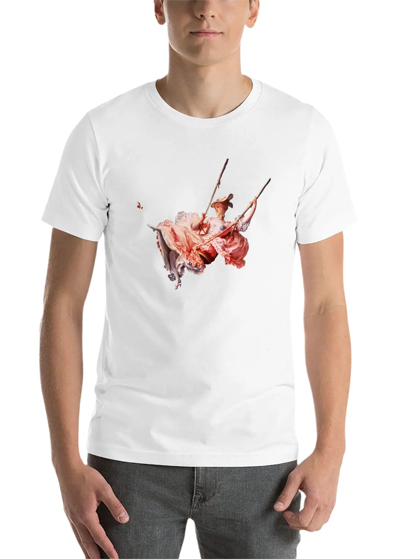 The Swing, Fragonard Soft Cotton Short Sleeve Tee – Unisex Wardrobe Staple