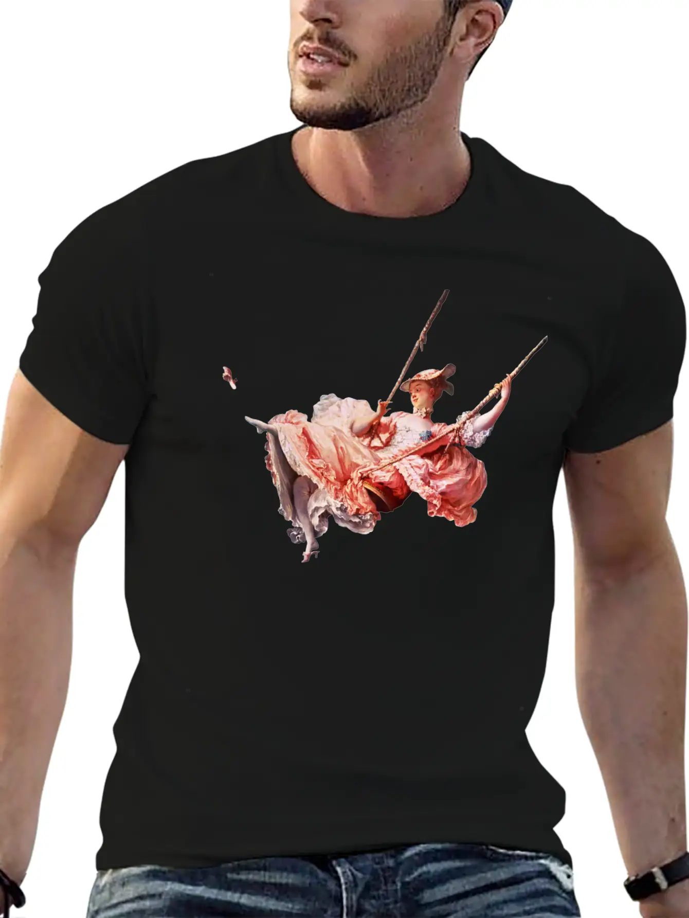 The Swing, Fragonard Soft Cotton Short Sleeve Tee – Unisex Wardrobe Staple