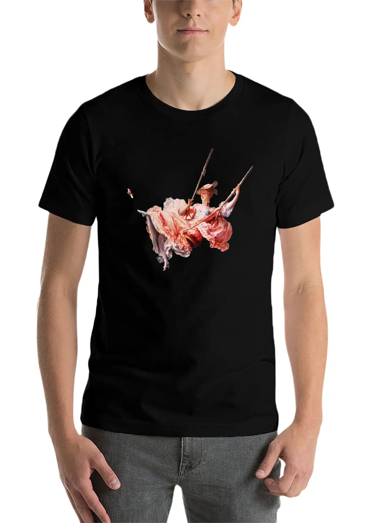 The Swing, Fragonard Soft Cotton Short Sleeve Tee – Unisex Wardrobe Staple