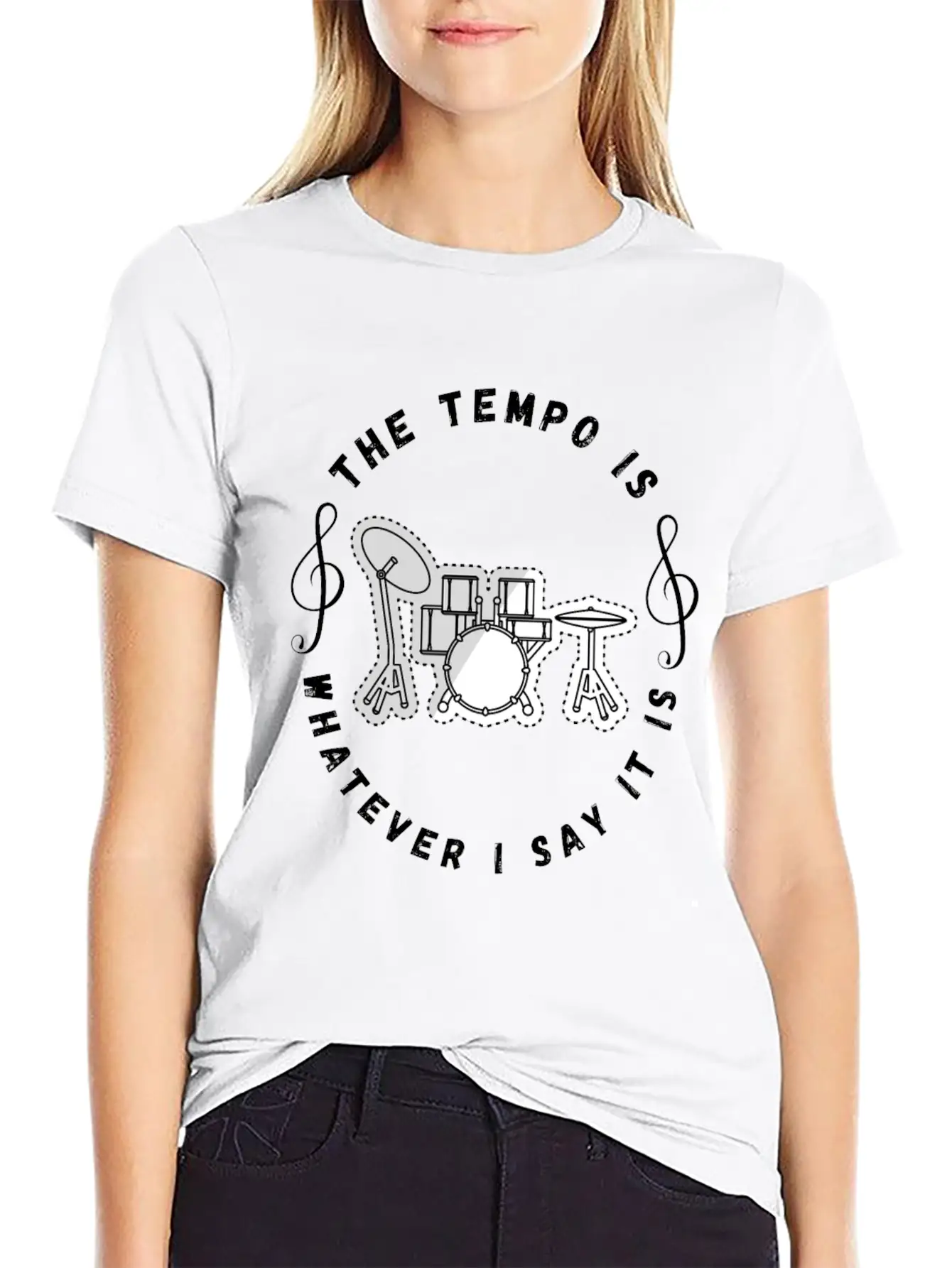 The Tempo Is Whatever I Say It Is Classic Fit Graphic Tee For Daily Comfort – Unisex Cotton Shirt