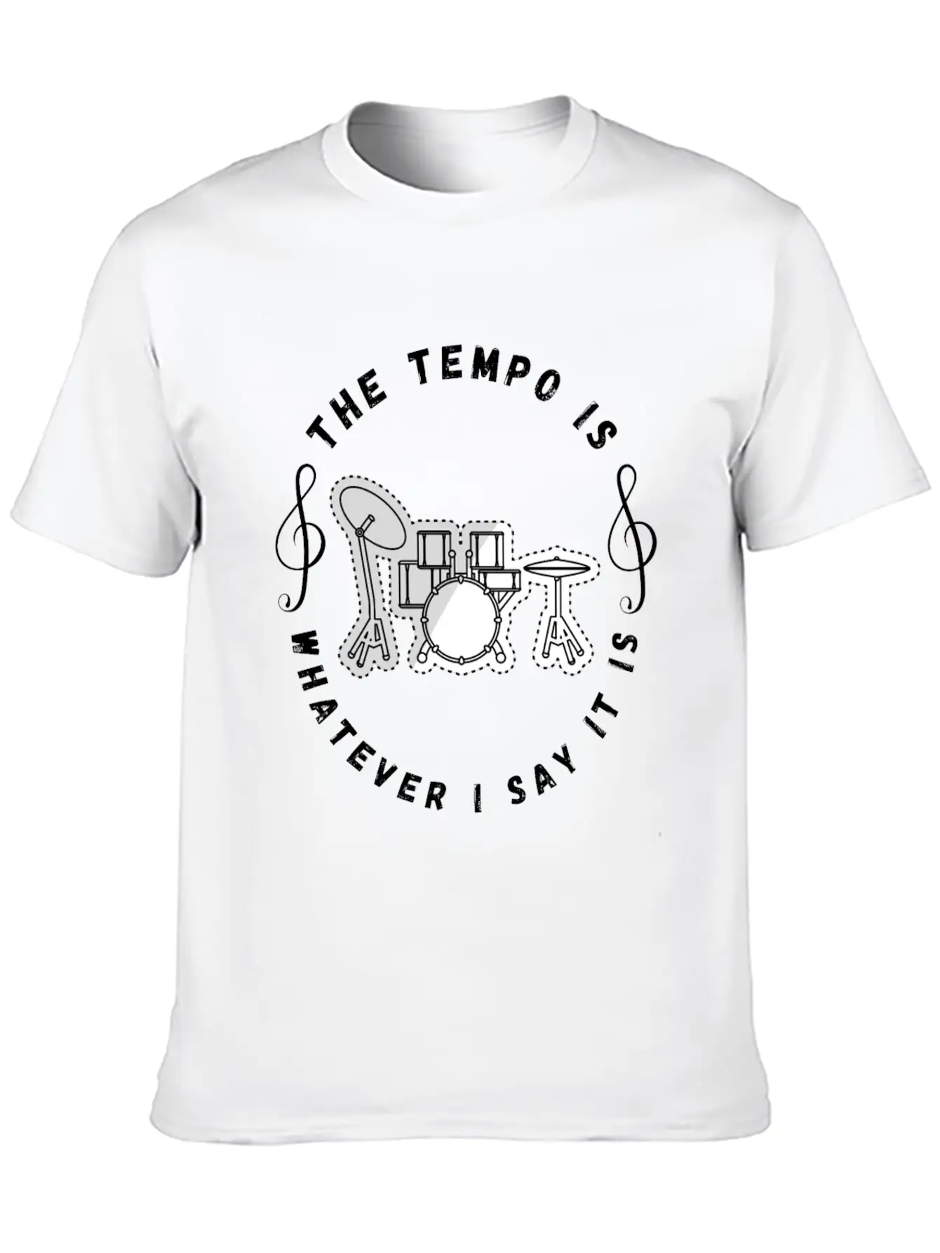 The Tempo Is Whatever I Say It Is Classic Fit Graphic Tee For Daily Comfort – Unisex Cotton Shirt